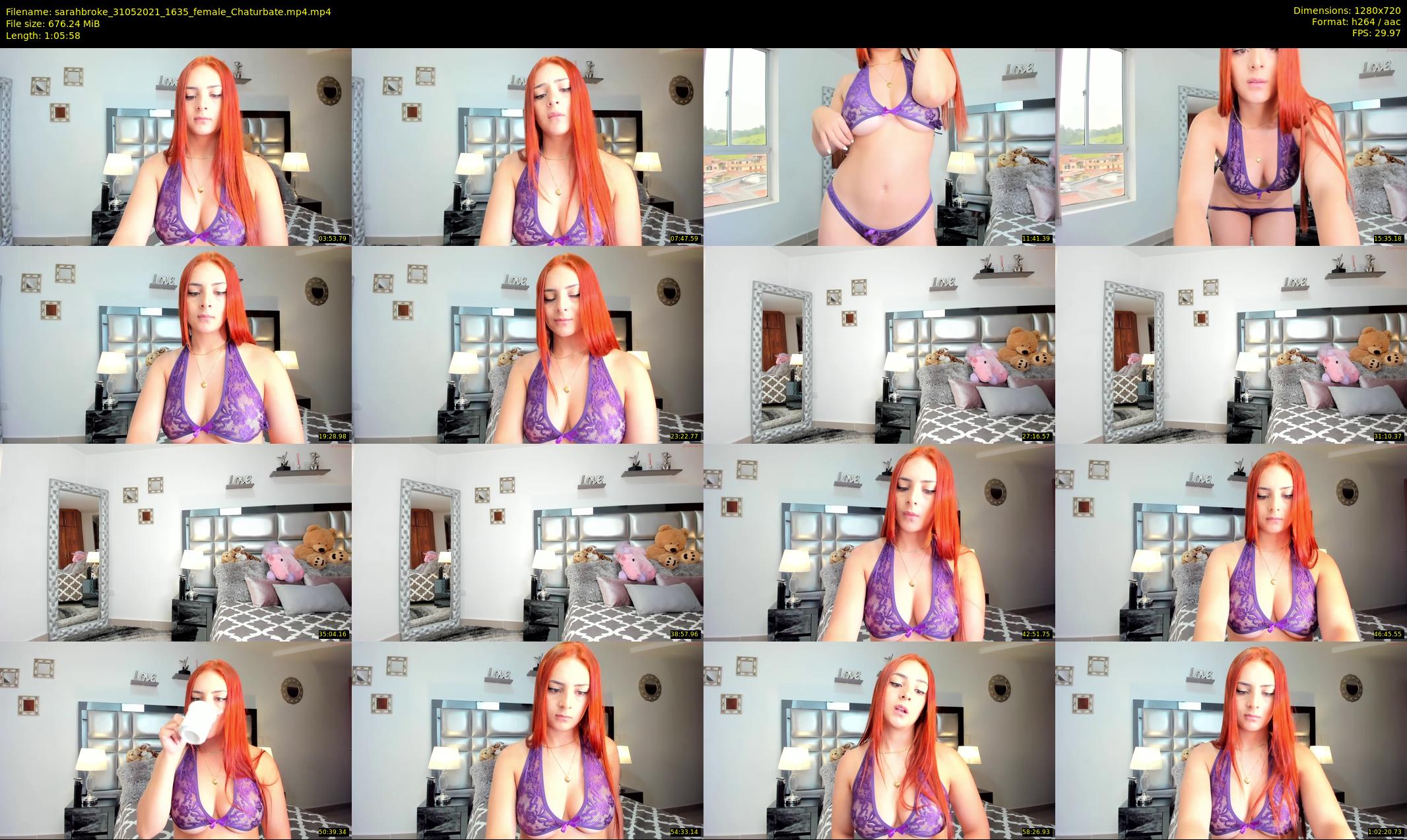 sarahbroke — 66 minute Chaturbate female cam show recording, 720p, May 31, 2021
