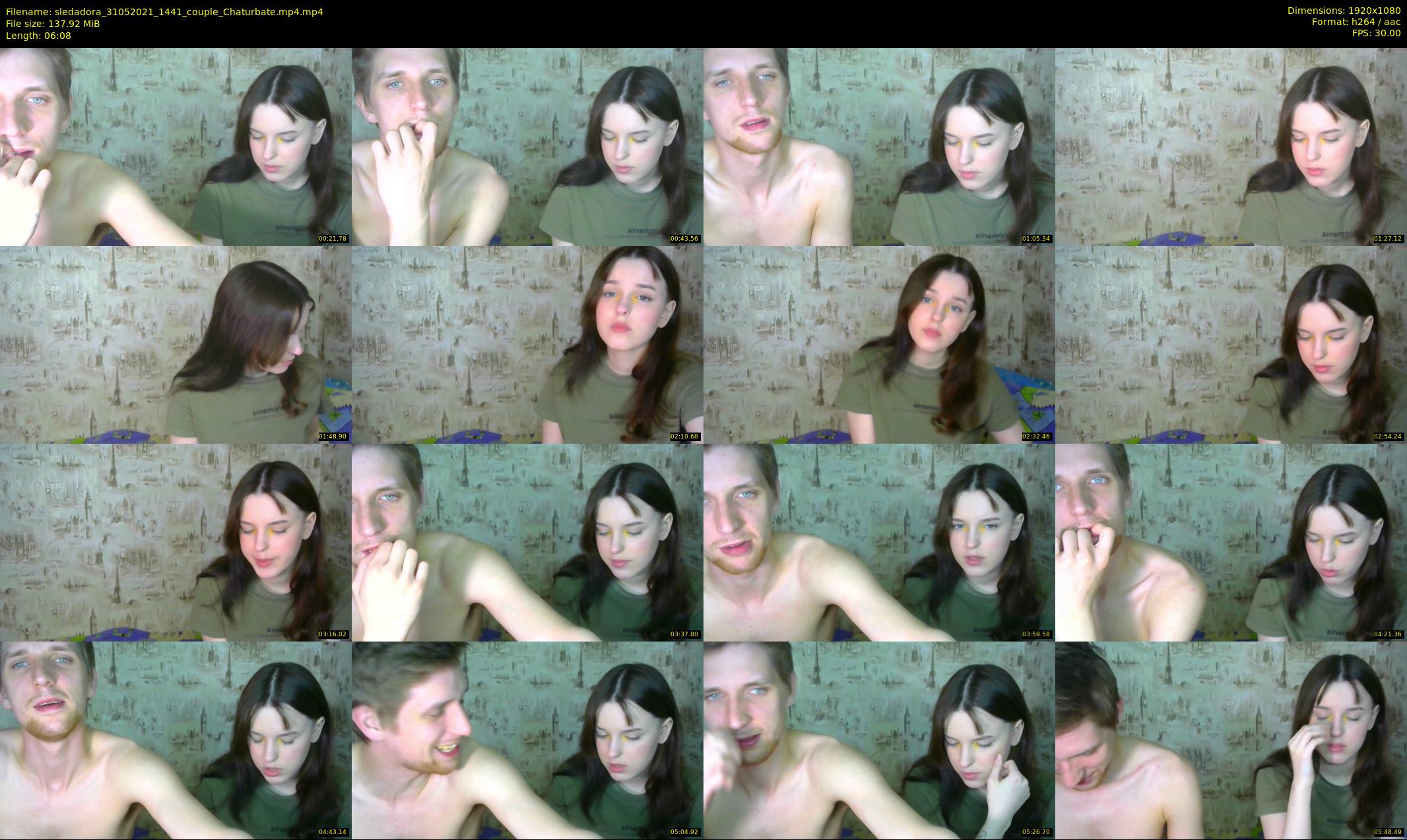 sledadora — 7 minute Chaturbate couple cam show recording, 1080p, May 31, 2021