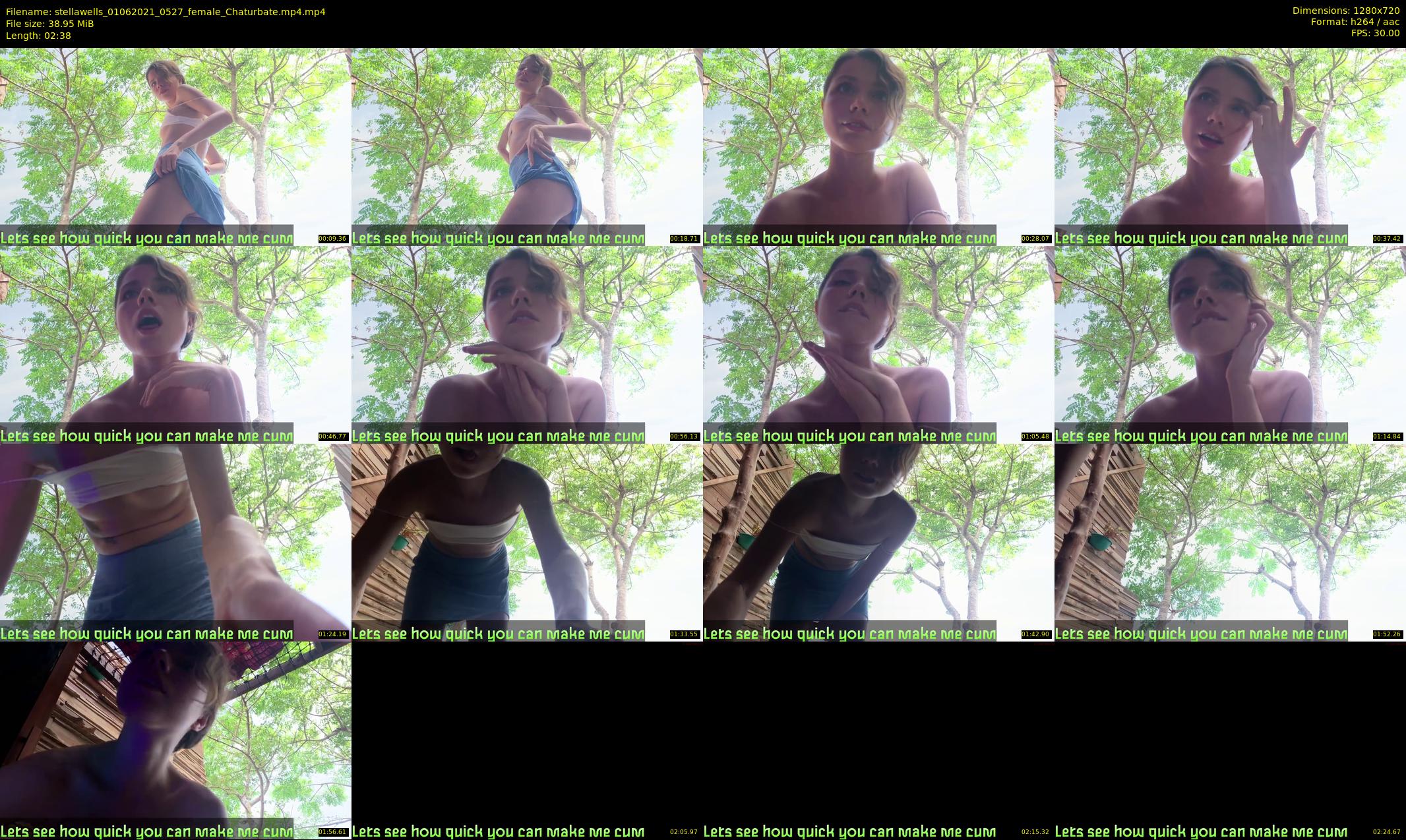 stellawells — 3 minute Chaturbate female cam show recording, 720p, Jun 1, 2021