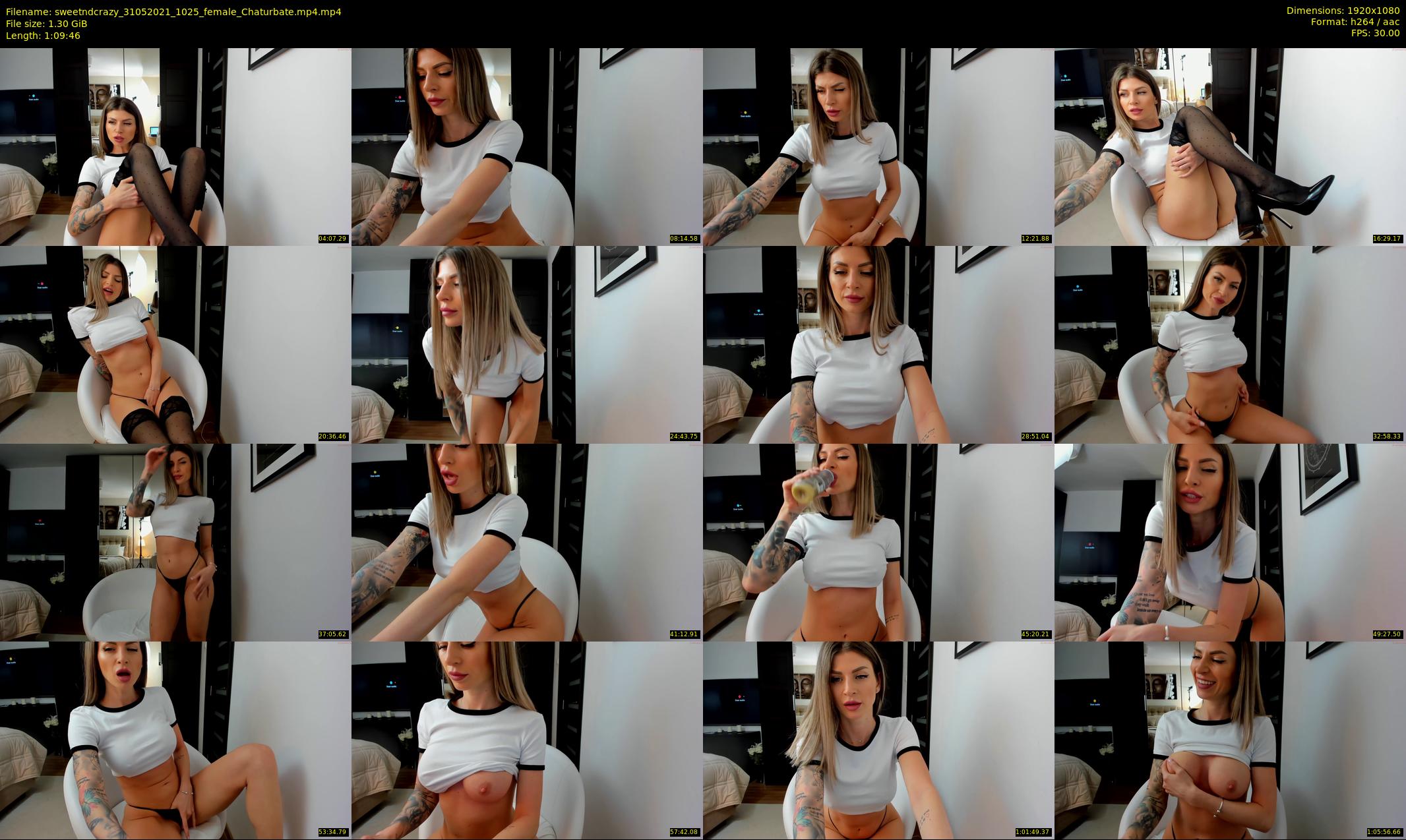 sweetndcrazy — 70 minute Chaturbate female cam show recording, 1080p, May 31, 2021