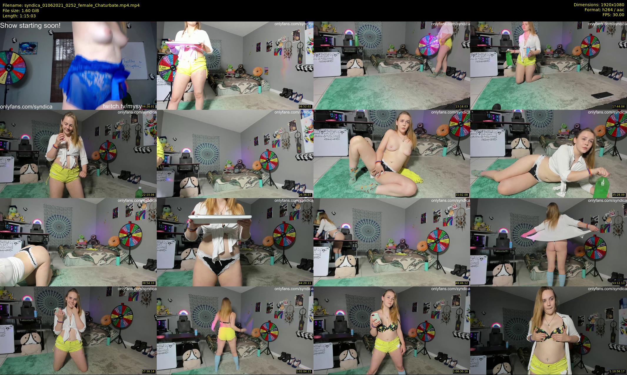 syndica — 76 minute Chaturbate female cam show recording, 1080p, Jun 1, 2021