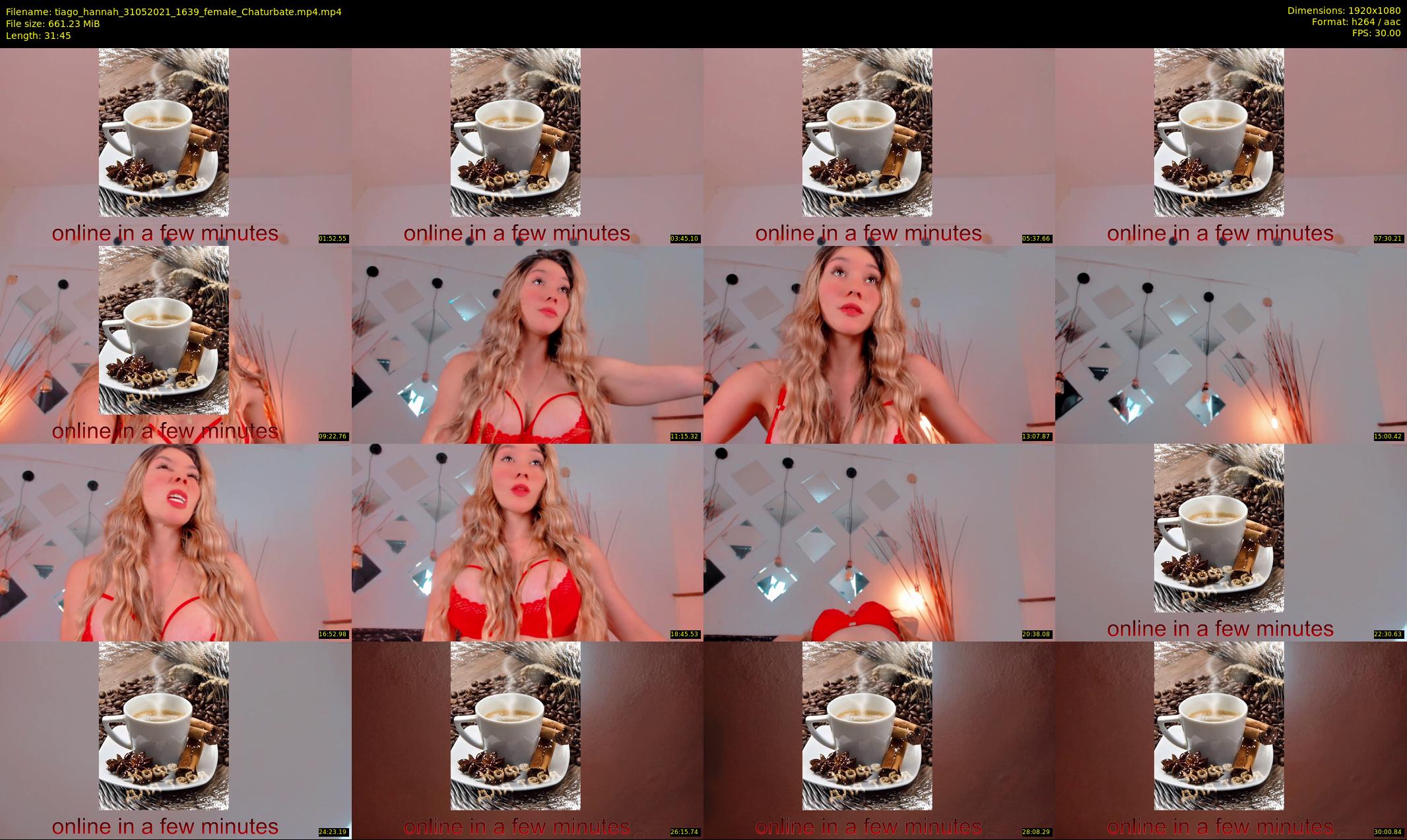 tiago_hannah — 32 minute Chaturbate couple cam show recording, 1080p, May 31, 2021
