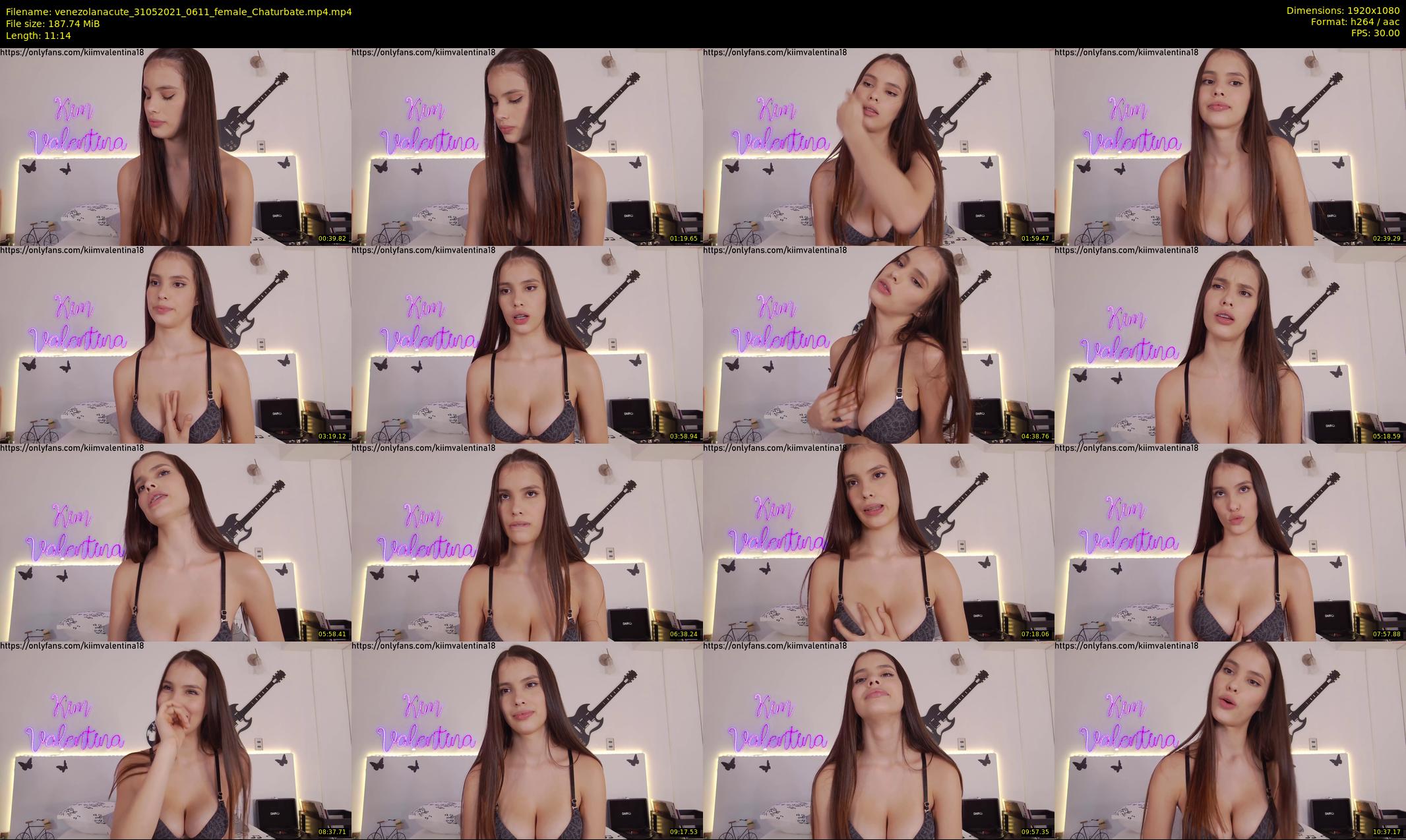 venezolanacute — 12 minute Chaturbate female cam show recording, 1080p, May 31, 2021
