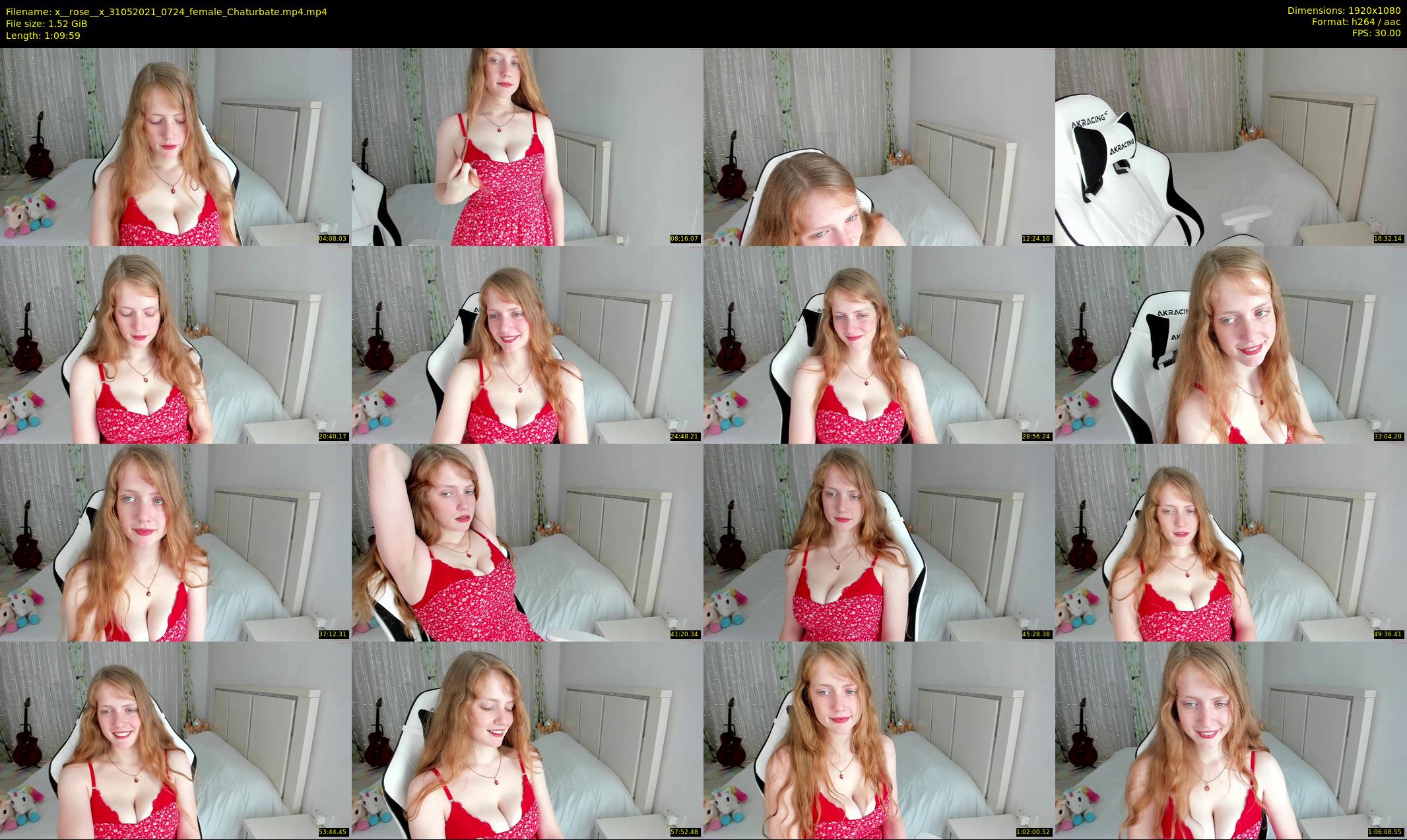 x__rose__x — 70 minute Chaturbate female cam show recording, 1080p, May 31, 2021