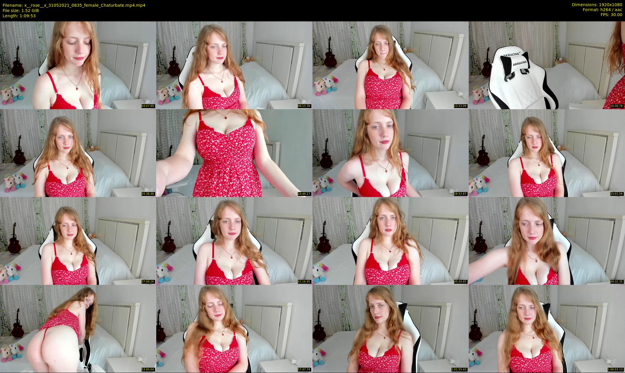 x__rose__x — 70 minute Chaturbate female cam show recording, 1080p, May 31, 2021