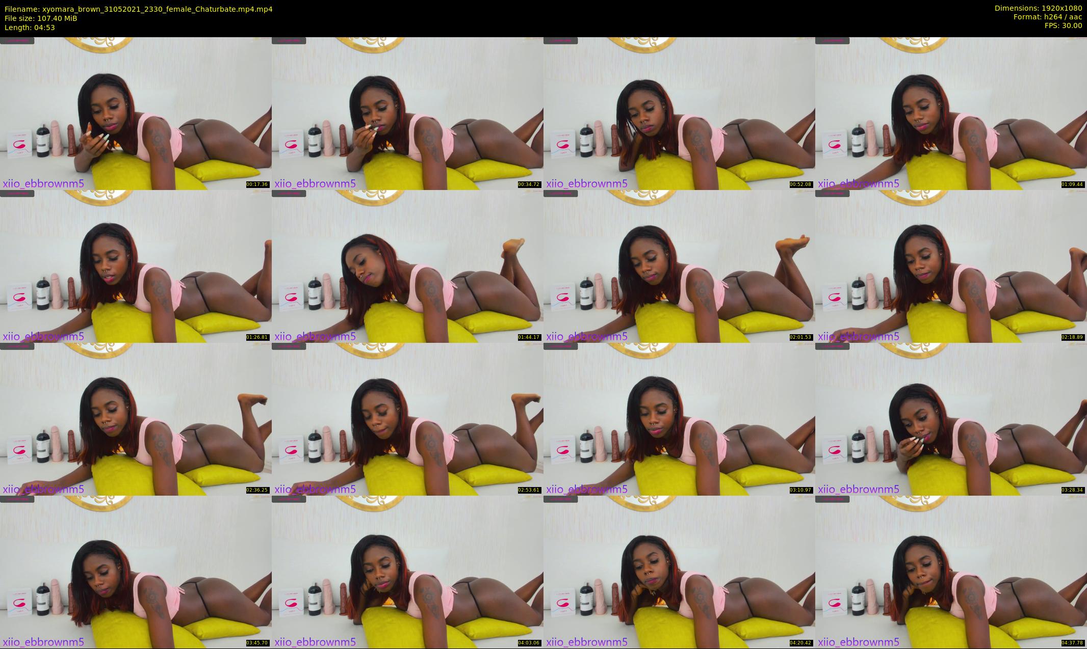 xyomara_brown — 5 minute Chaturbate female cam show recording, 1080p, May 31, 2021