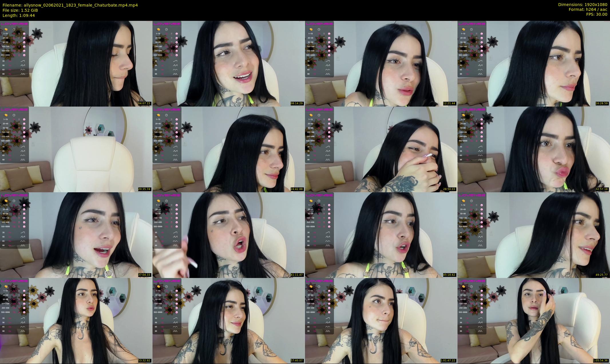 allysnow — 70 minute Chaturbate female cam show recording, 1080p, Jun 2, 2021