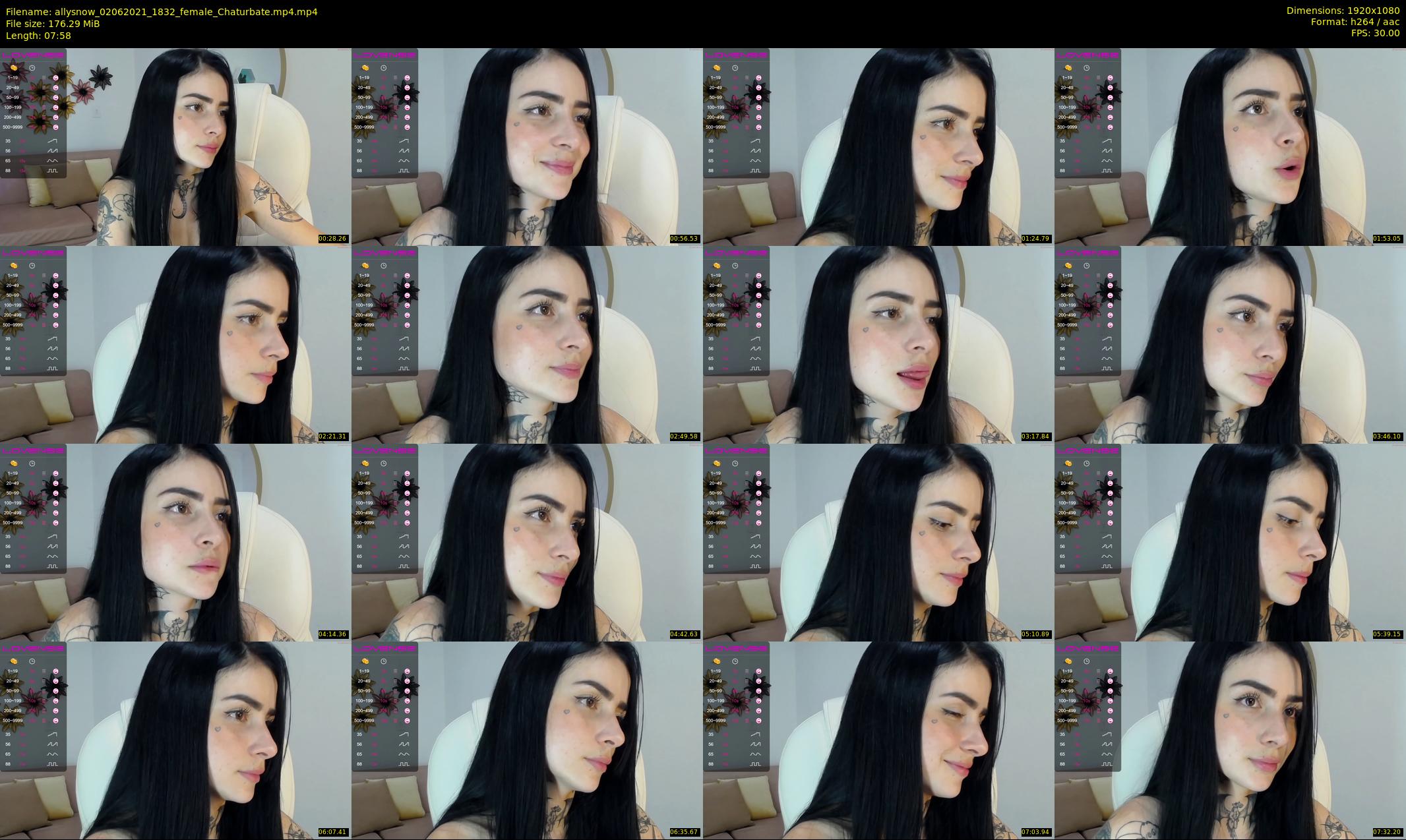 allysnow — 8 minute Chaturbate female cam show recording, 1080p, Jun 2, 2021