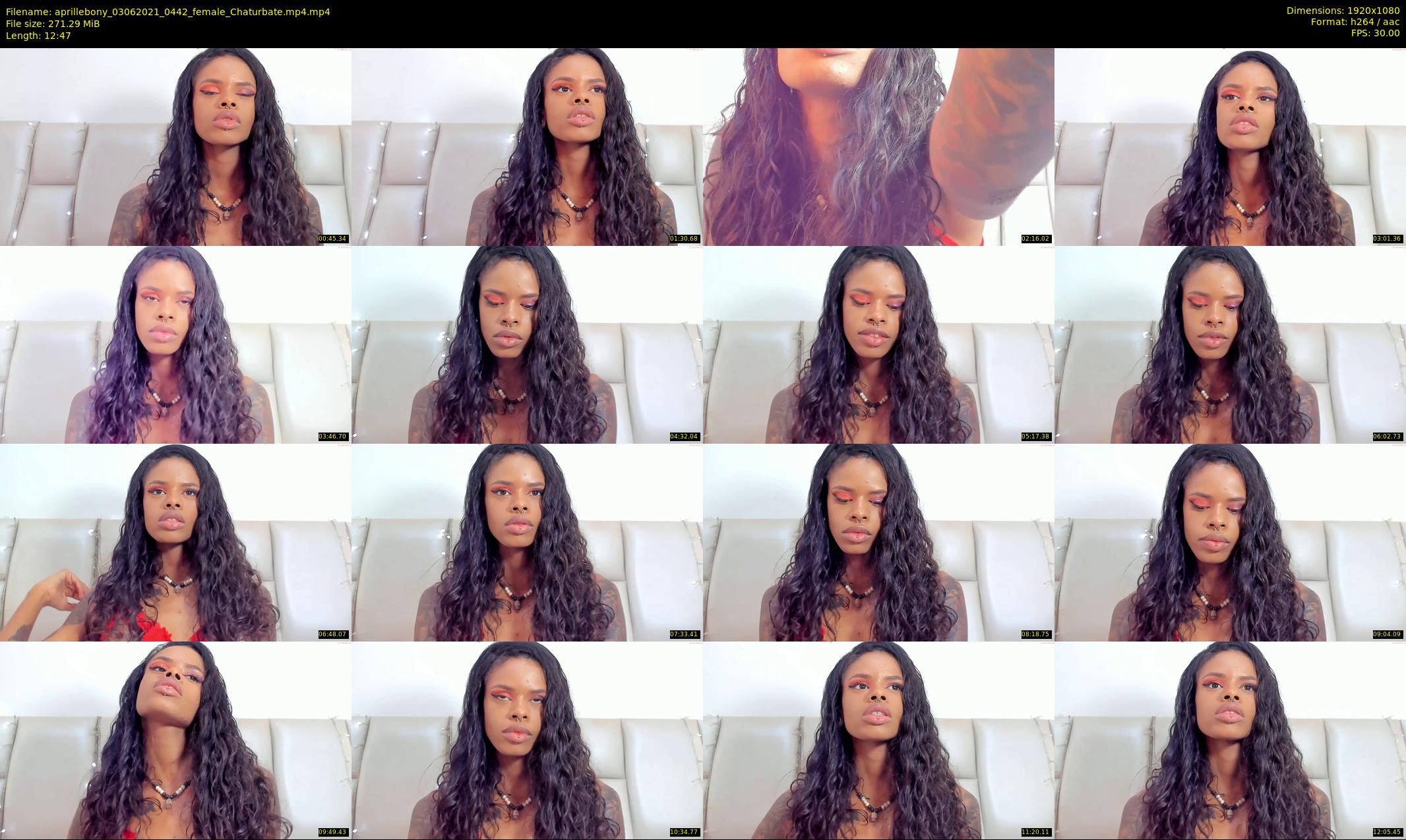 aprillebony — 13 minute Chaturbate female cam show recording, 1080p, Jun 3, 2021