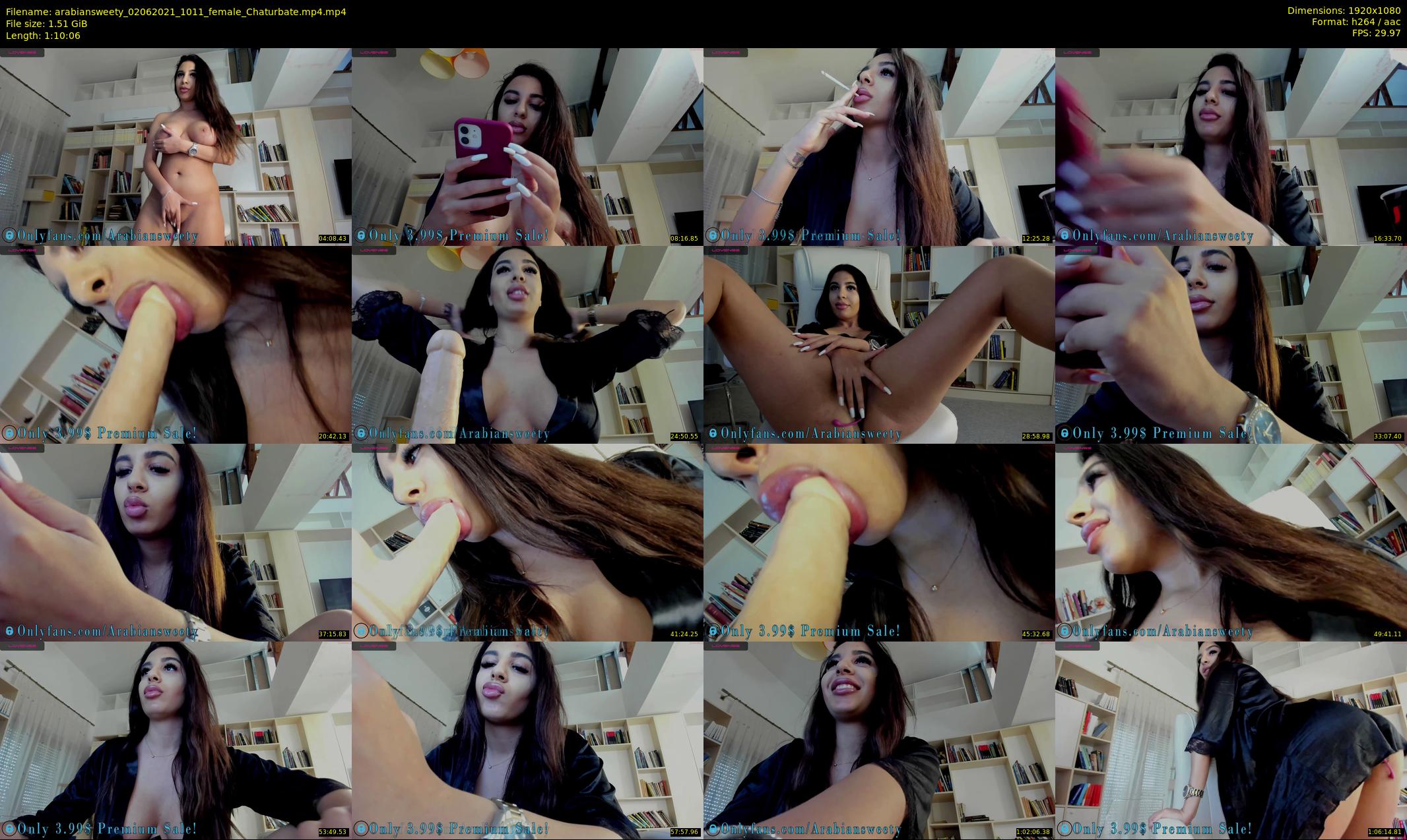 arabiansweety — 71 minute Chaturbate female cam show recording, 1080p, Jun 2, 2021