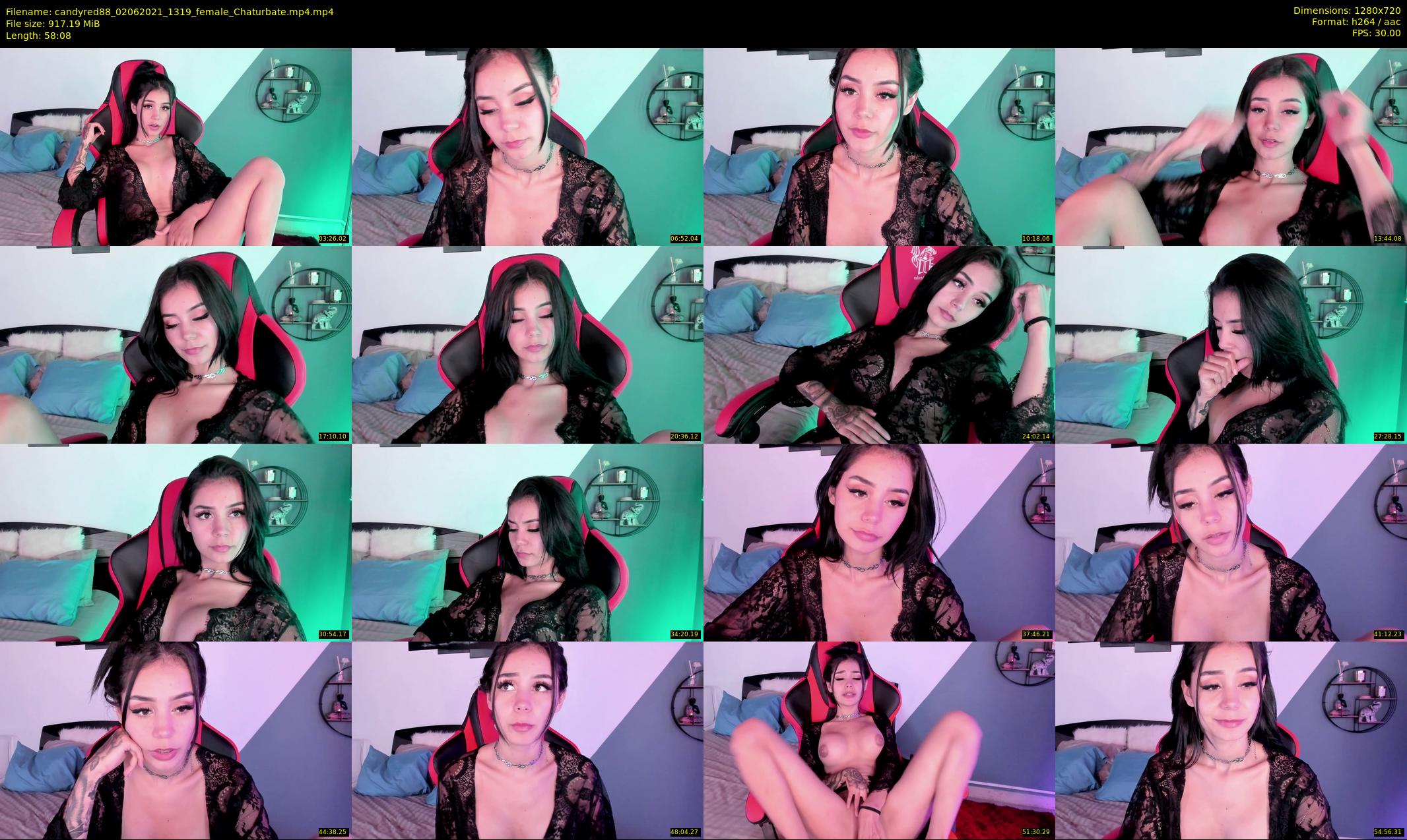 candyred88 — 59 minute Chaturbate female cam show recording, 720p, Jun 2, 2021