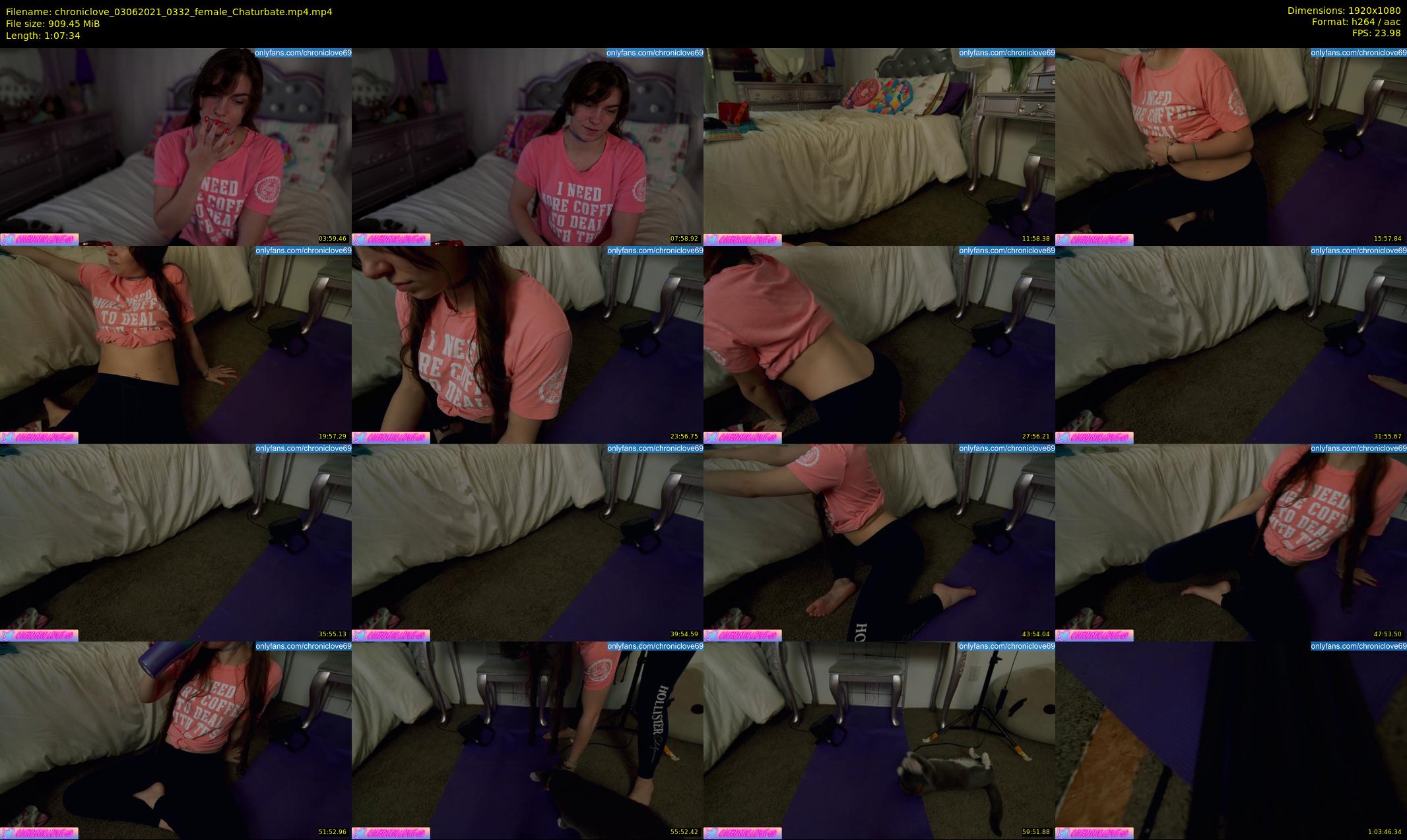 chroniclove — 68 minute Chaturbate female cam show recording, 1080p, Jun 3, 2021