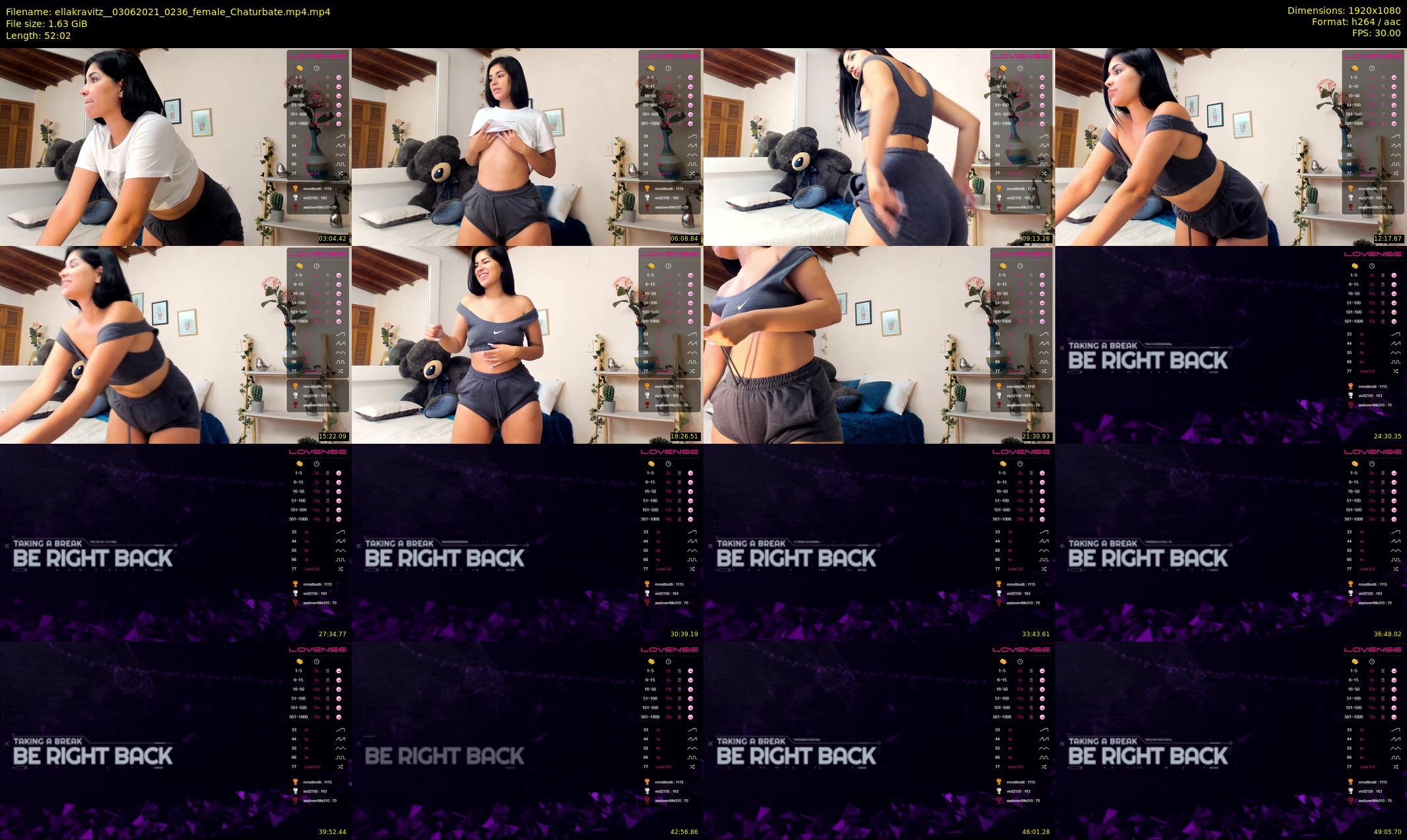 ellakravitz_ — 53 minute Chaturbate female cam show recording, 1080p, Jun 3, 2021
