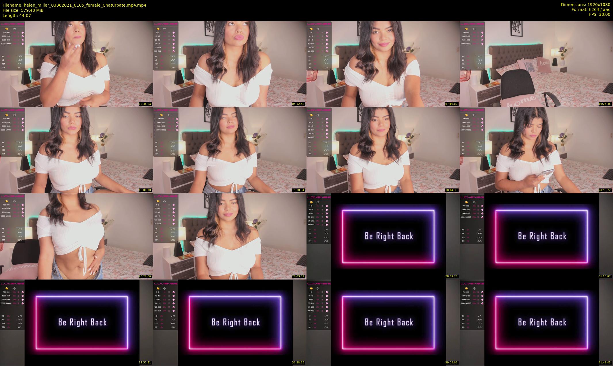helen_miller — 45 minute Chaturbate female cam show recording, 1080p, Jun 3, 2021