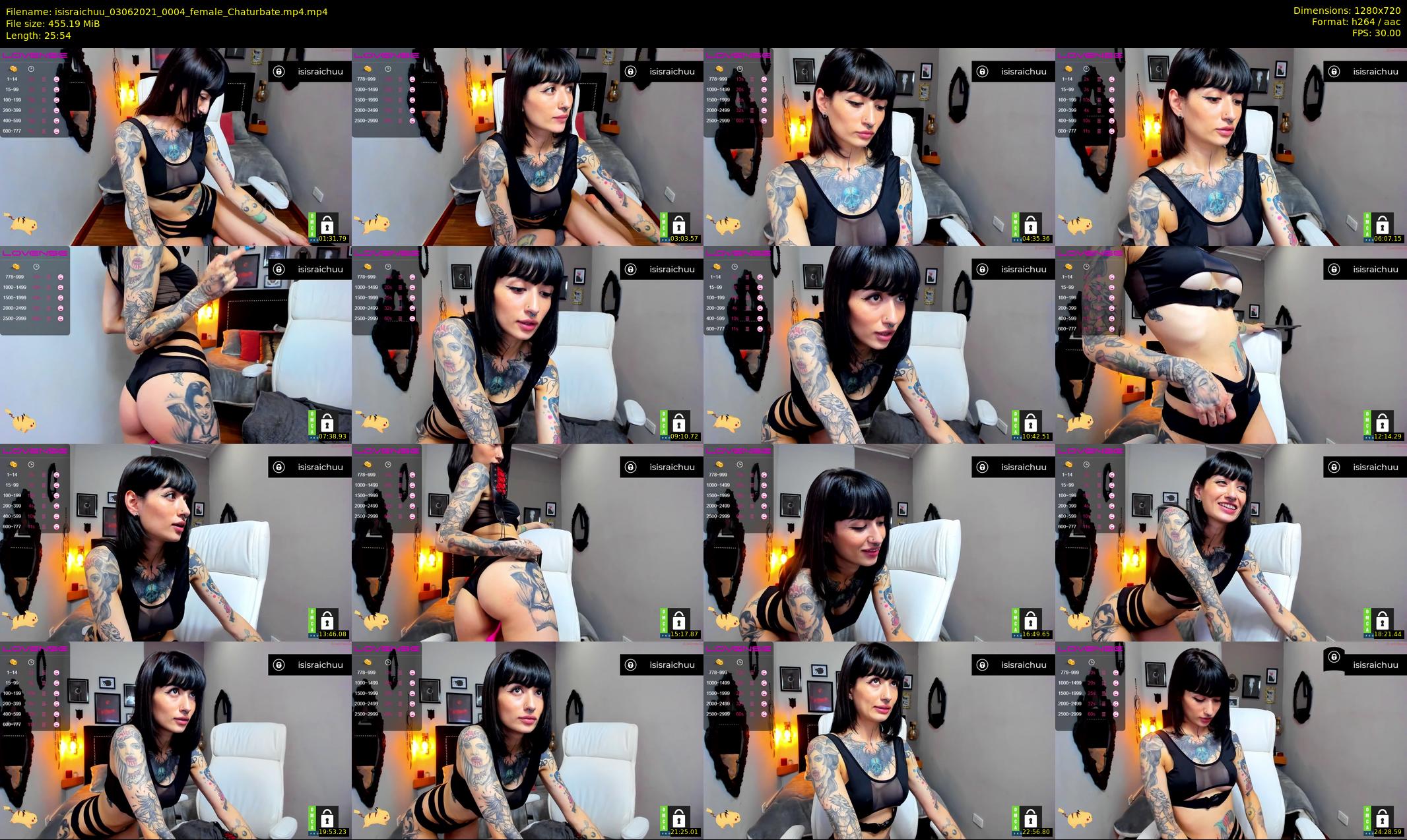 isisraichuu — 26 minute Chaturbate female cam show recording, 720p, Jun 3, 2021