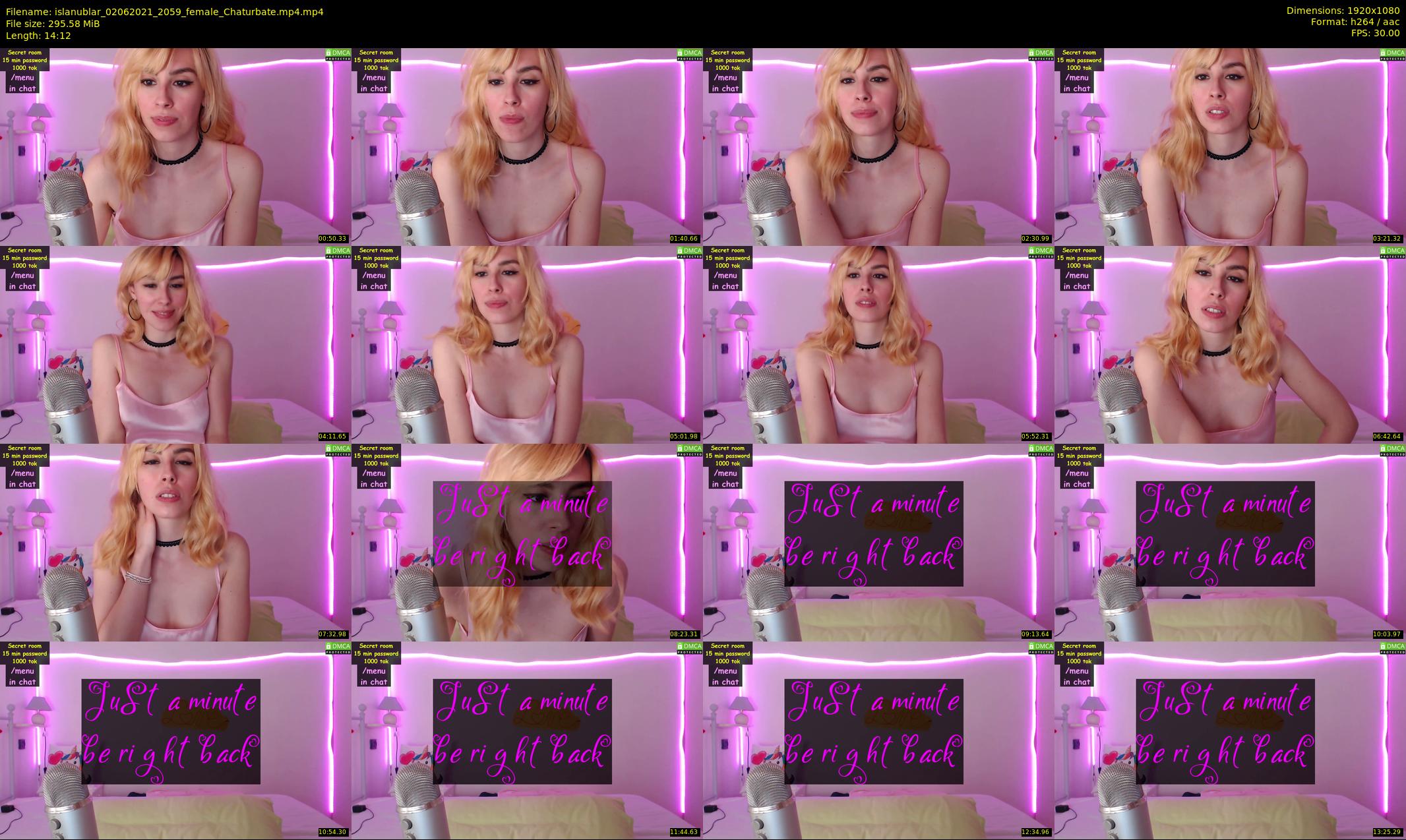 islanublar — 15 minute Chaturbate female cam show recording, 1080p, Jun 2, 2021