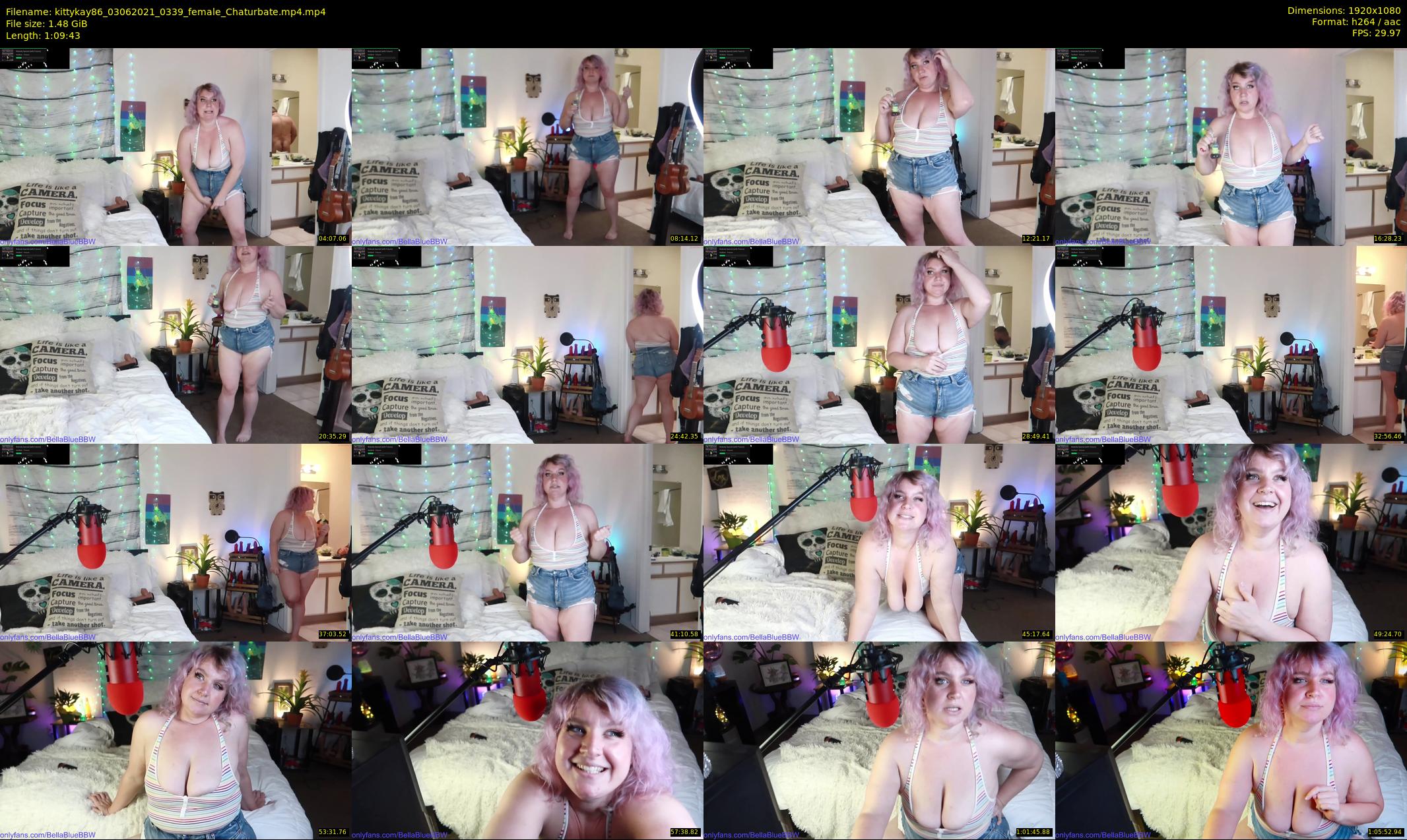 kittykay86 — 70 minute Chaturbate female cam show recording, 1080p, Jun 3, 2021