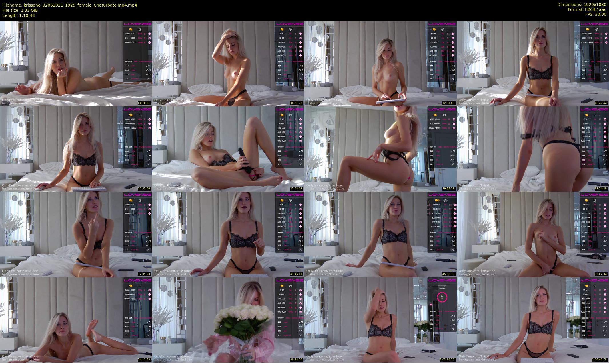 krissone — 71 minute Chaturbate female cam show recording, 1080p, Jun 2, 2021