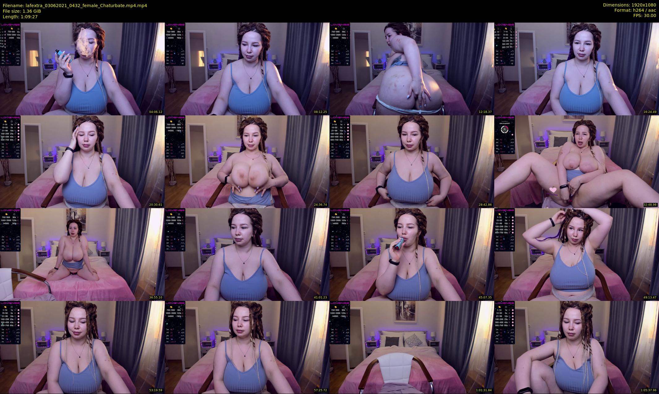 lafextra — 70 minute Chaturbate female cam show recording, 1080p, Jun 3, 2021