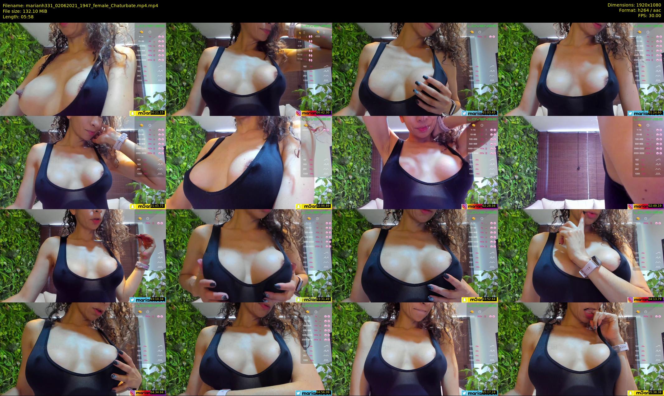 marianh331 — 6 minute Chaturbate female cam show recording, 1080p, Jun 2, 2021