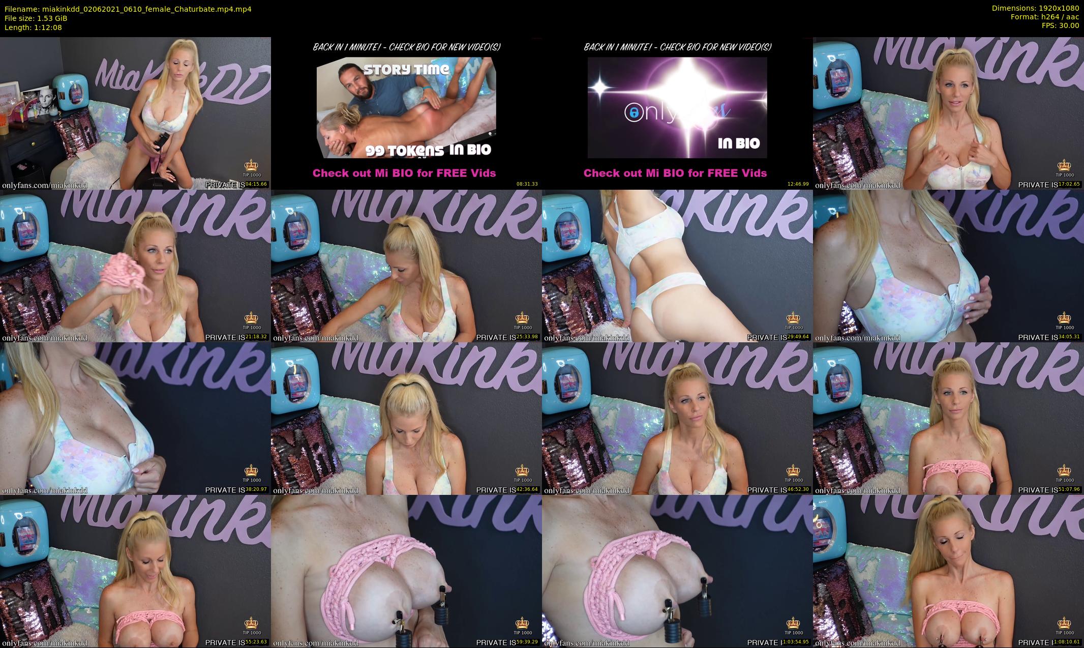 miakinkdd — 73 minute Chaturbate female cam show recording, 1080p, Jun 2, 2021