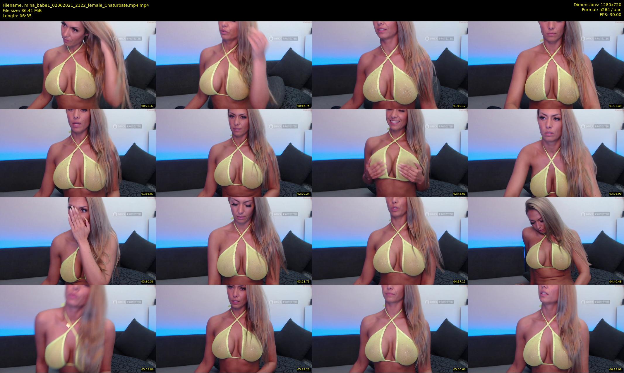 mina_babe1 — 7 minute Chaturbate female cam show recording, 720p, Jun 2, 2021
