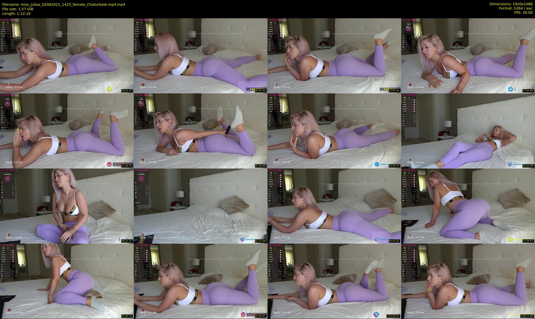 miss_juliaa — 73 minute Chaturbate female cam show recording, 1080p, Jun 2, 2021
