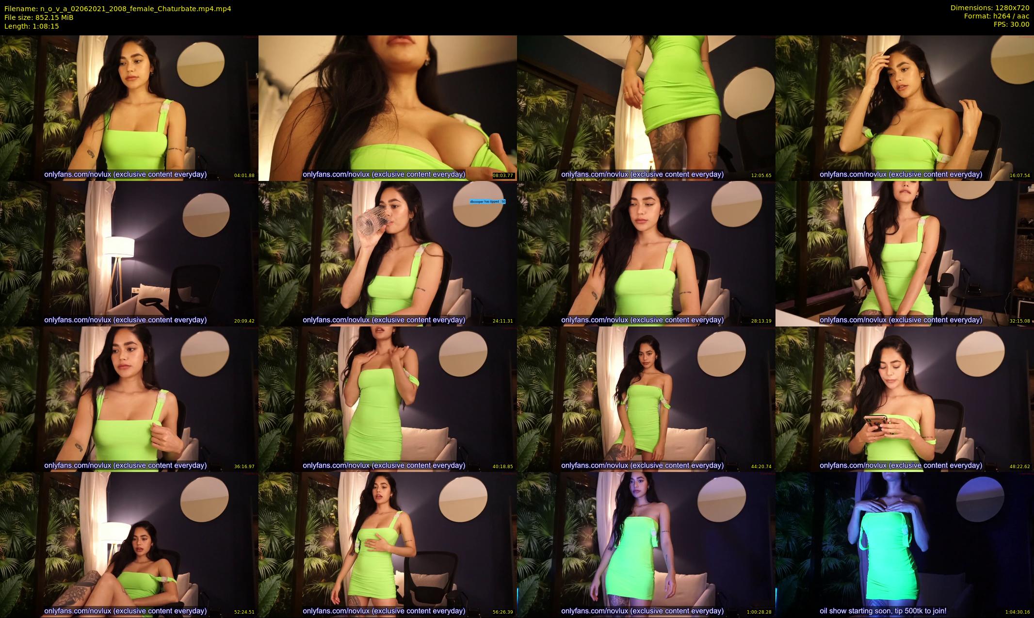 n_o_v_a — 69 minute Chaturbate female cam show recording, 720p, Jun 2, 2021