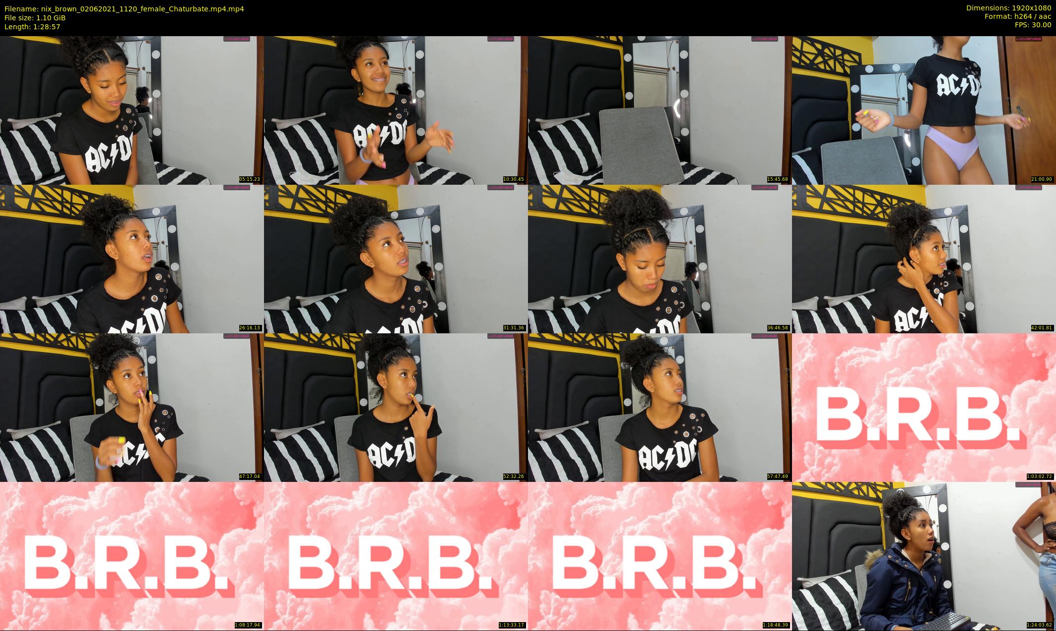 nix_brown — 89 minute Chaturbate female cam show recording, 1080p, Jun 2, 2021