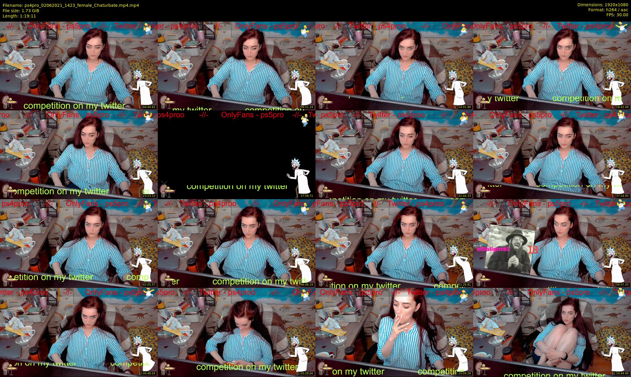 ps4pro — 80 minute Chaturbate female cam show recording, 1080p, Jun 2, 2021