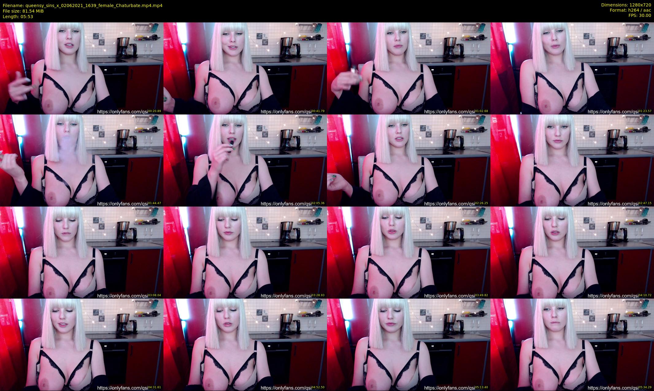 queensy_sins_x — 6 minute Chaturbate female cam show recording, 720p, Jun 2, 2021