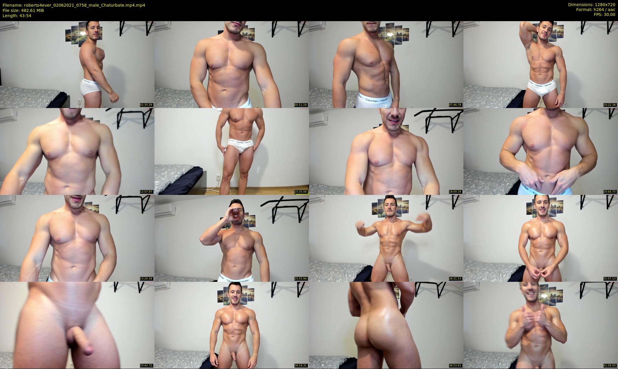 roberto4ever — 44 minute Chaturbate male cam show recording, 720p, Jun 2, 2021