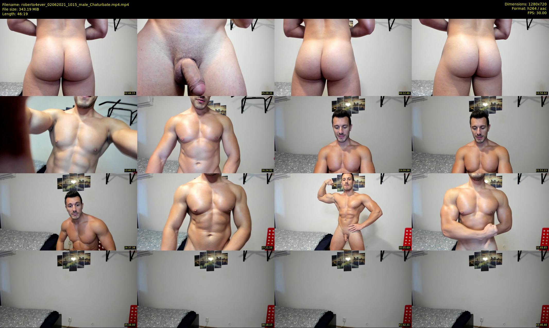 roberto4ever — 47 minute Chaturbate male cam show recording, 720p, Jun 2, 2021