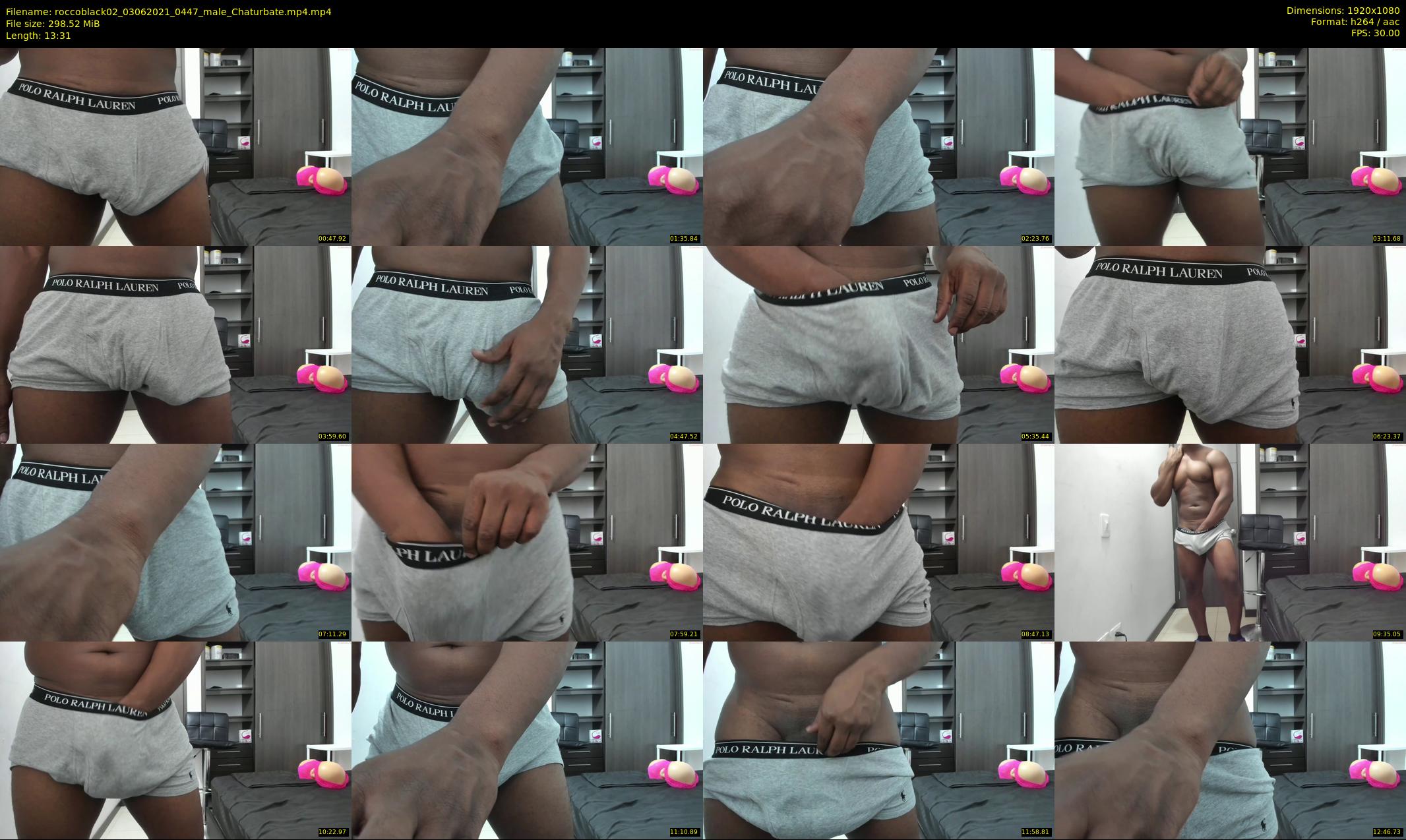 roccoblack02 — 14 minute Chaturbate male cam show recording, 1080p, Jun 3, 2021