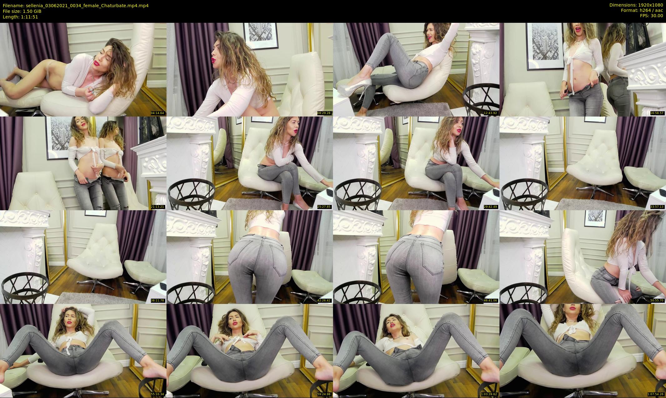 sellenia — 72 minute Chaturbate female cam show recording, 1080p, Jun 3, 2021