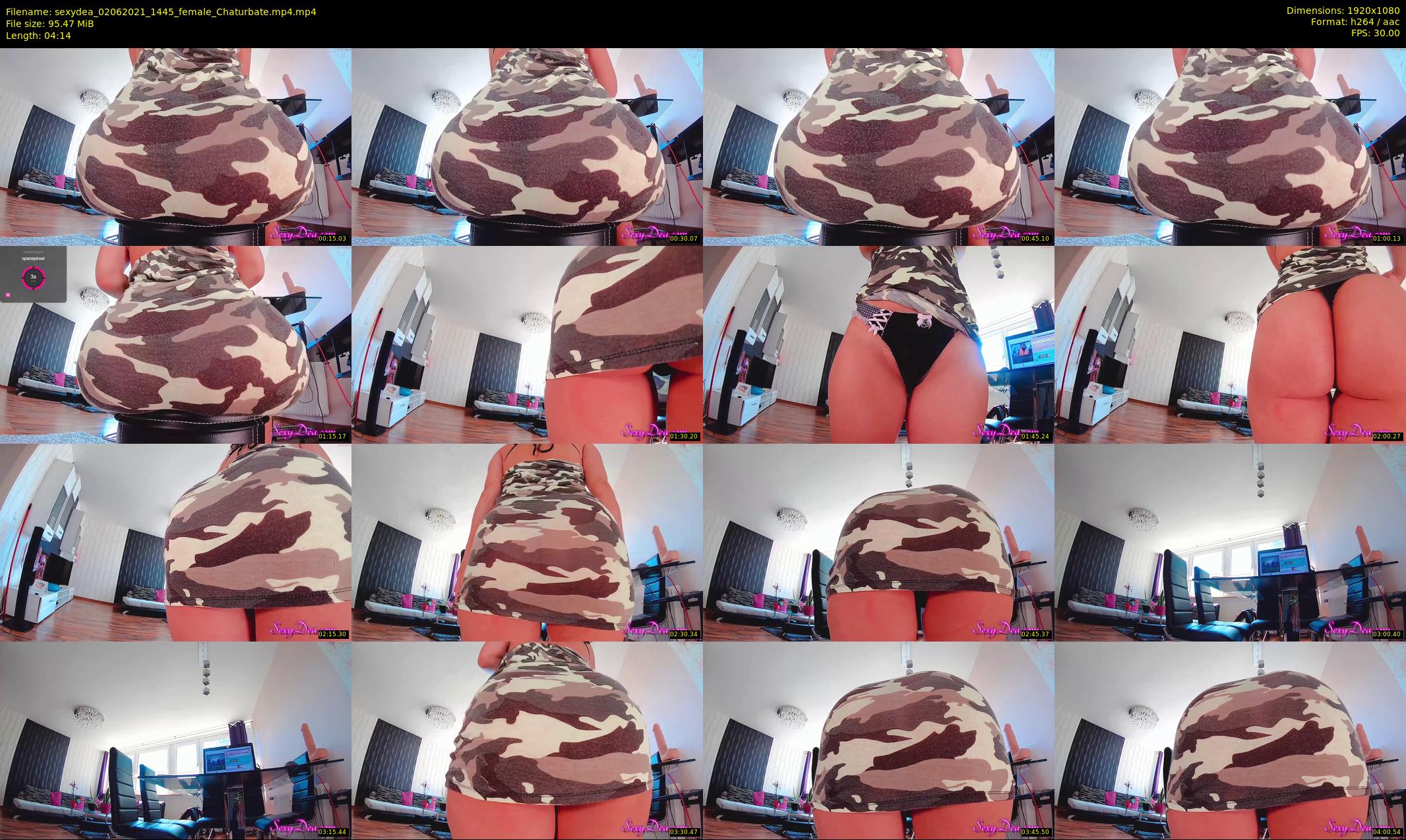 sexydea — 5 minute Chaturbate female cam show recording, 1080p, Jun 2, 2021