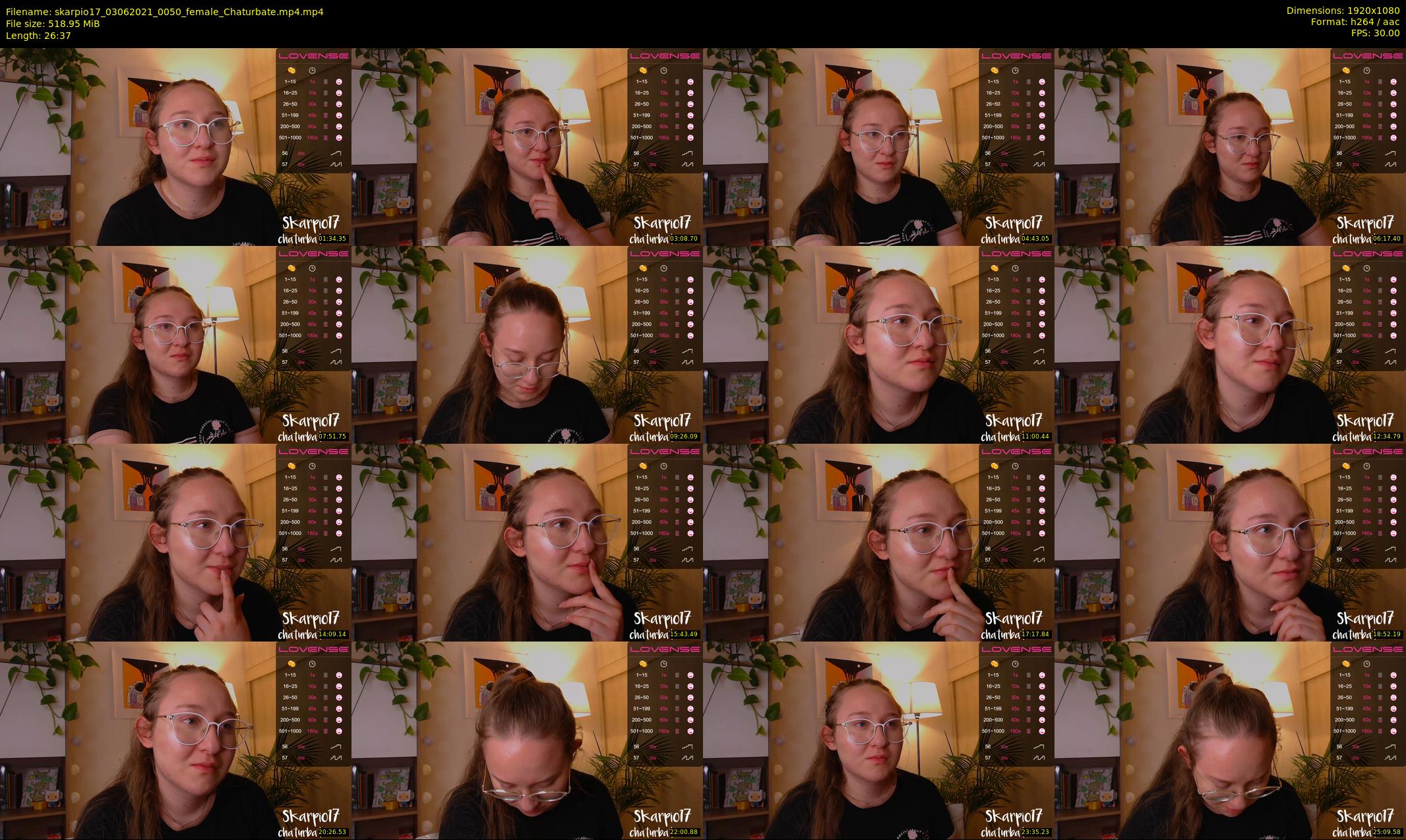 skarpio17 — 27 minute Chaturbate female cam show recording, 1080p, Jun 3, 2021