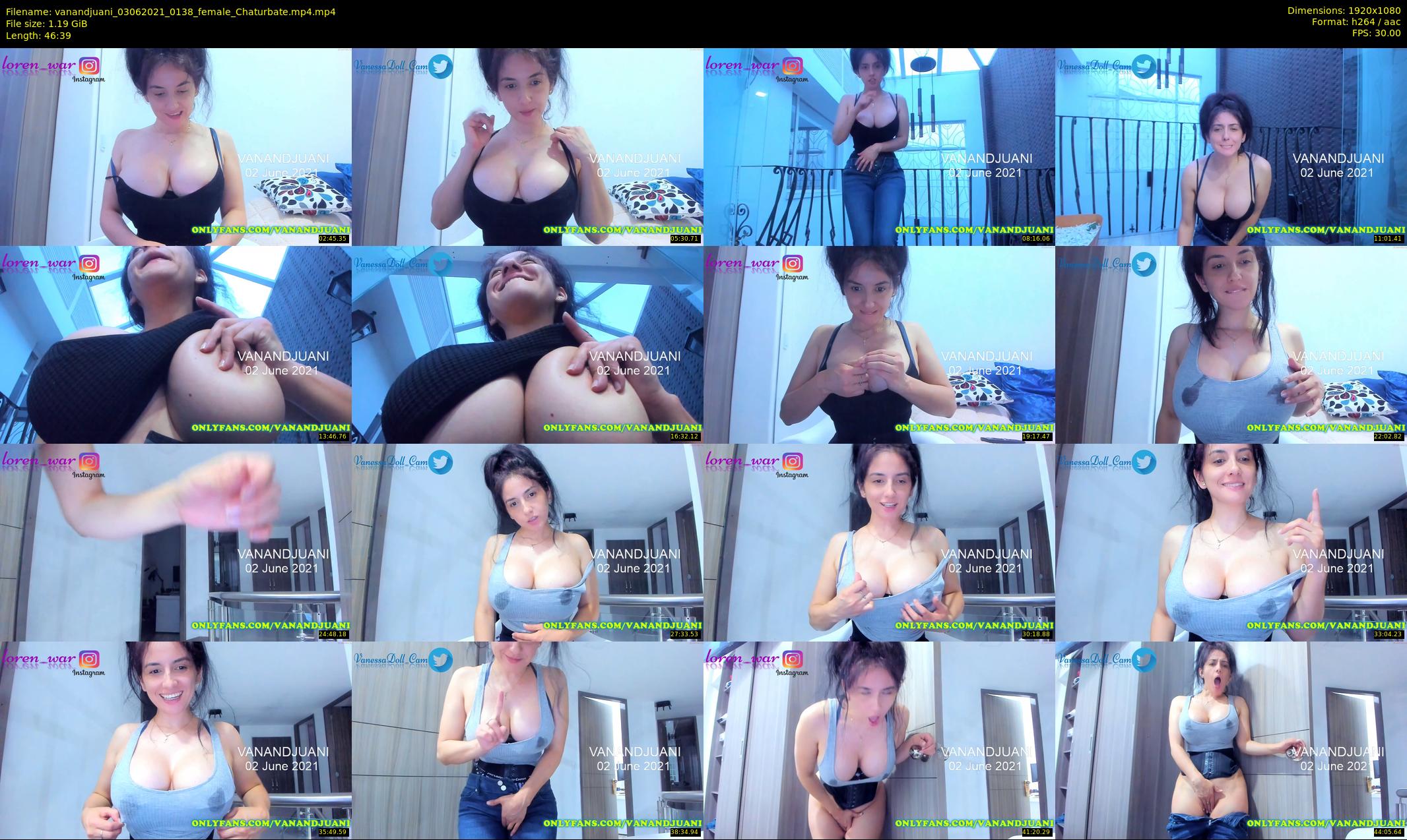 vanandjuani — 47 minute Chaturbate female cam show recording, 1080p, Jun 3, 2021