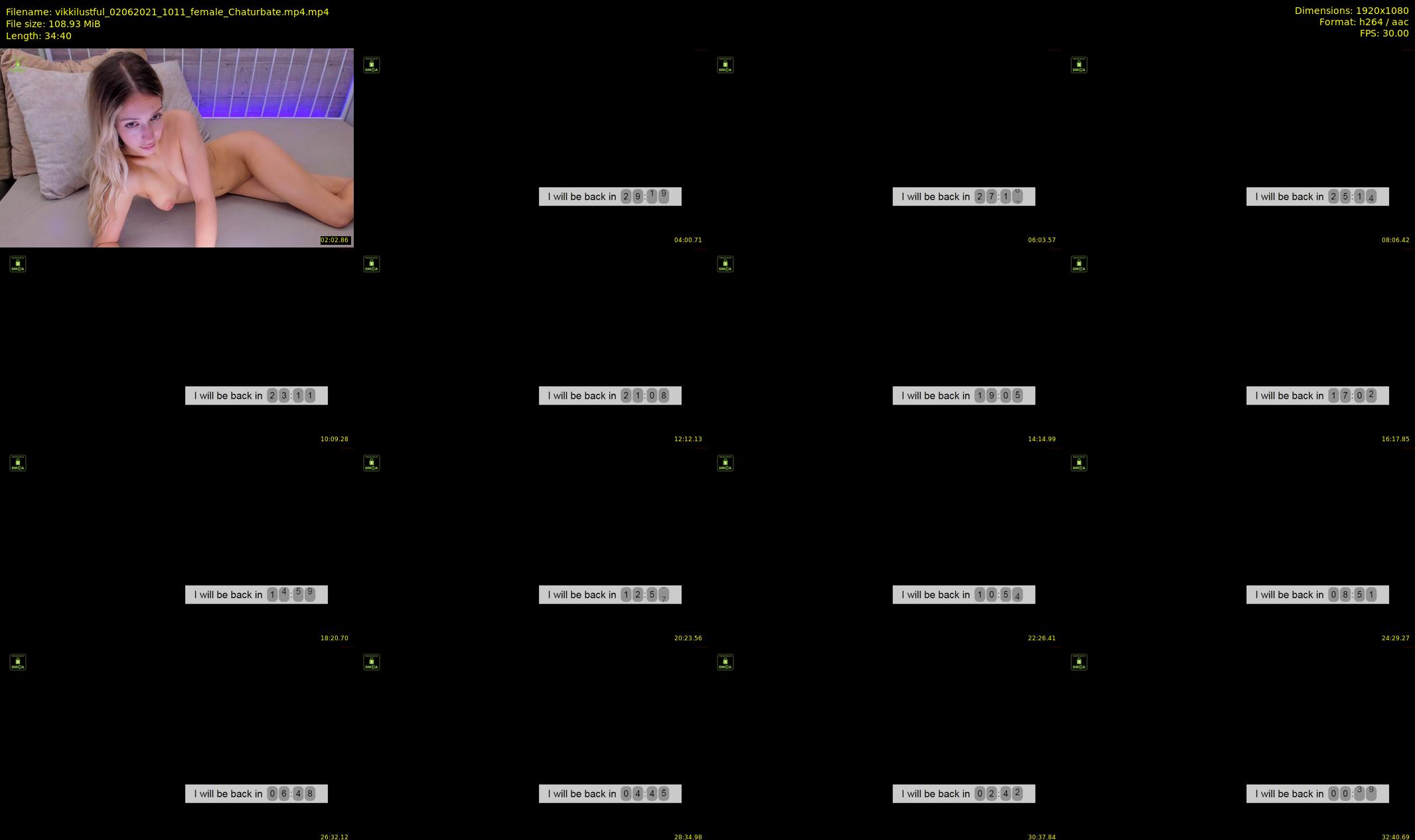 vikkilustful — 35 minute Chaturbate female cam show recording, 1080p, Jun 2, 2021