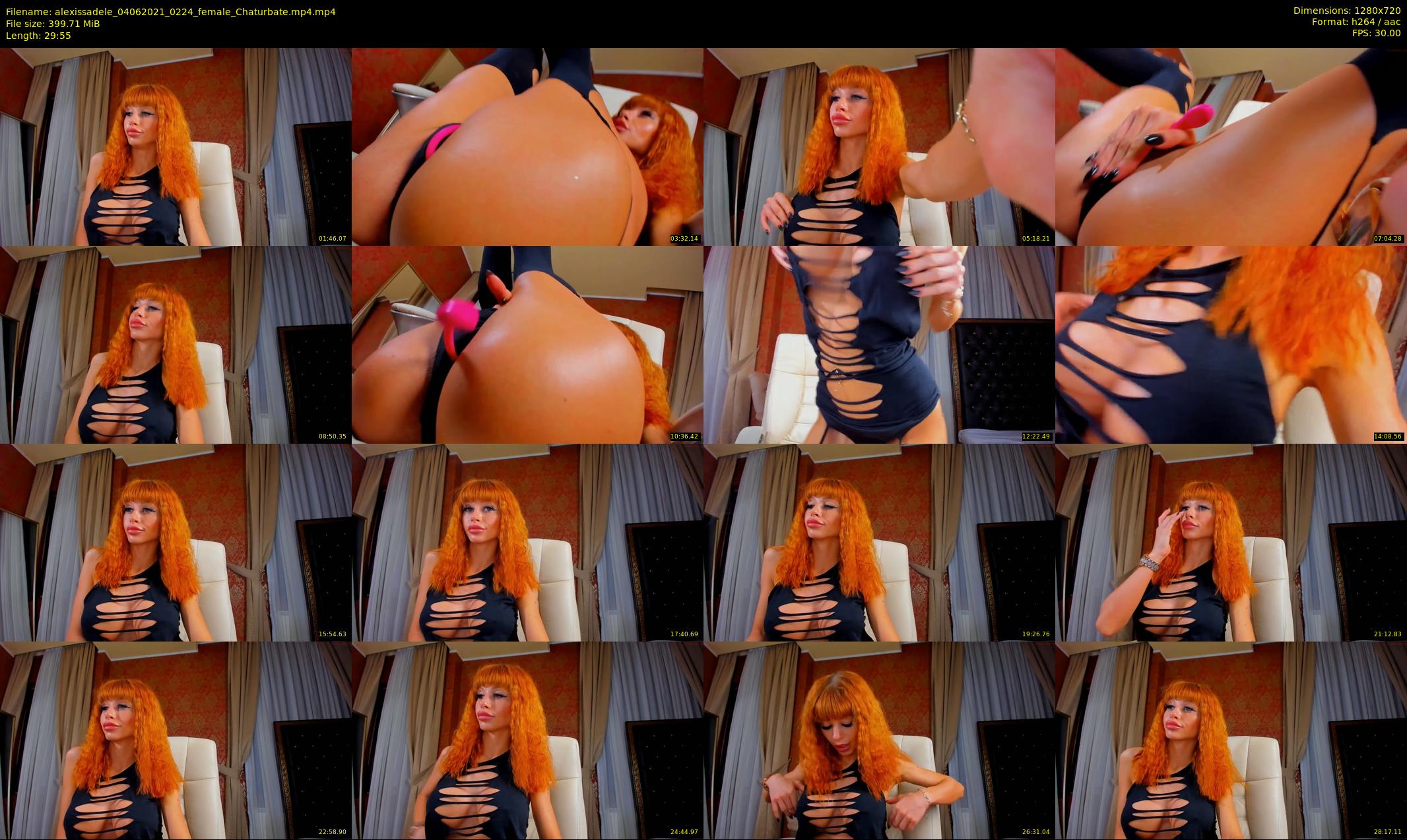 alexissadele — 30 minute Chaturbate female cam show recording, 720p, Jun 4, 2021