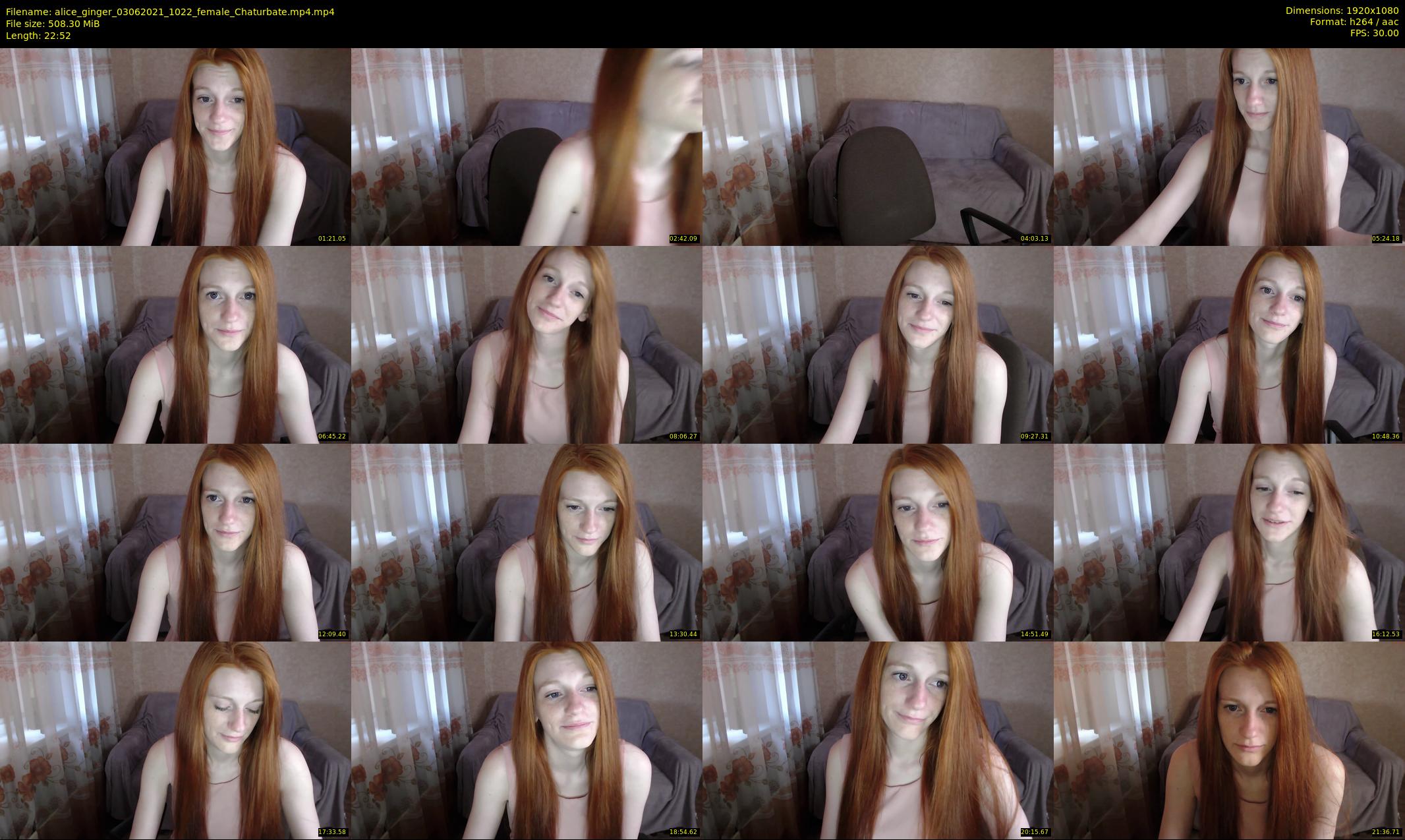 alice_ginger — 23 minute Chaturbate female cam show recording, 1080p, Jun 3, 2021