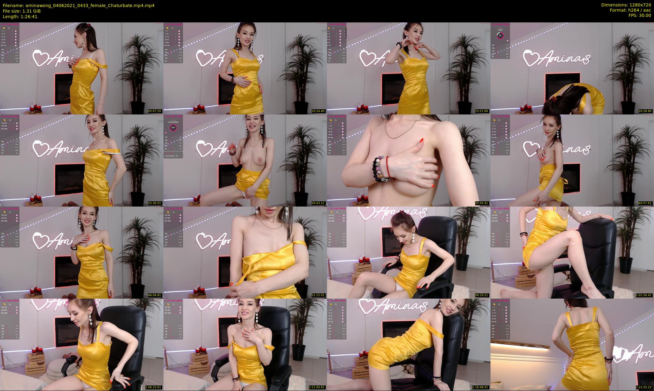 aminawong — 87 minute Chaturbate female cam show recording, 720p, Jun 4, 2021