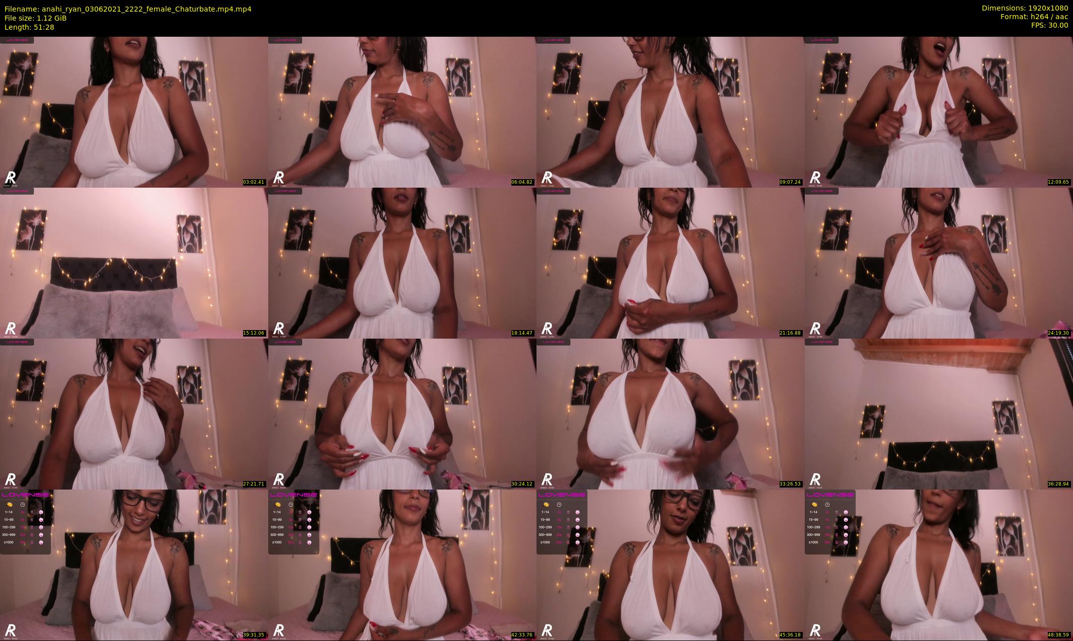 anahi_ryan — 52 minute Chaturbate female cam show recording, 1080p, Jun 3, 2021