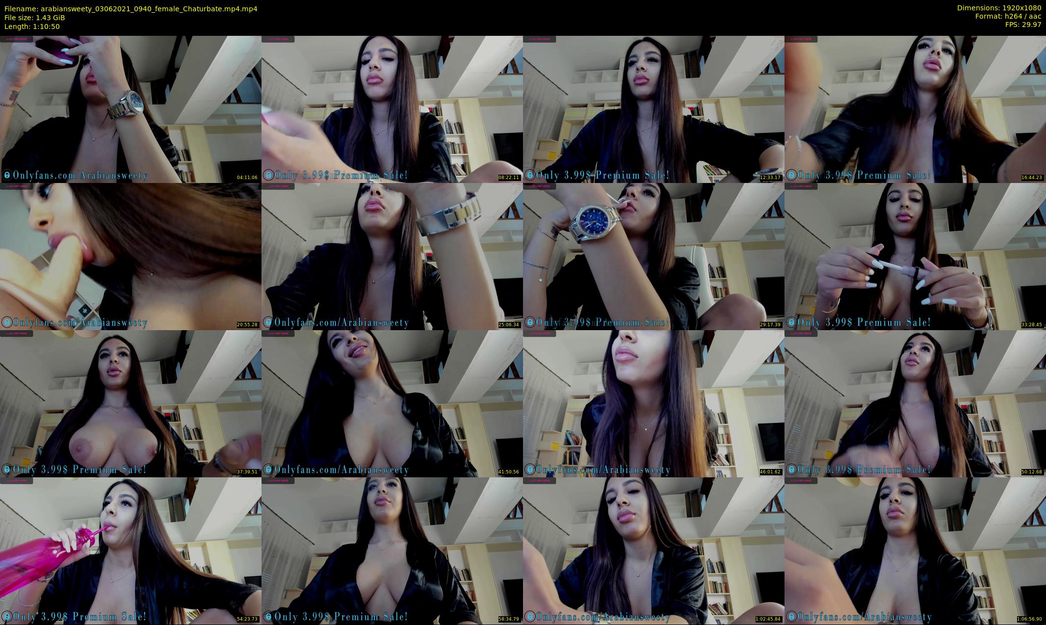 arabiansweety — 71 minute Chaturbate female cam show recording, 1080p, Jun 3, 2021