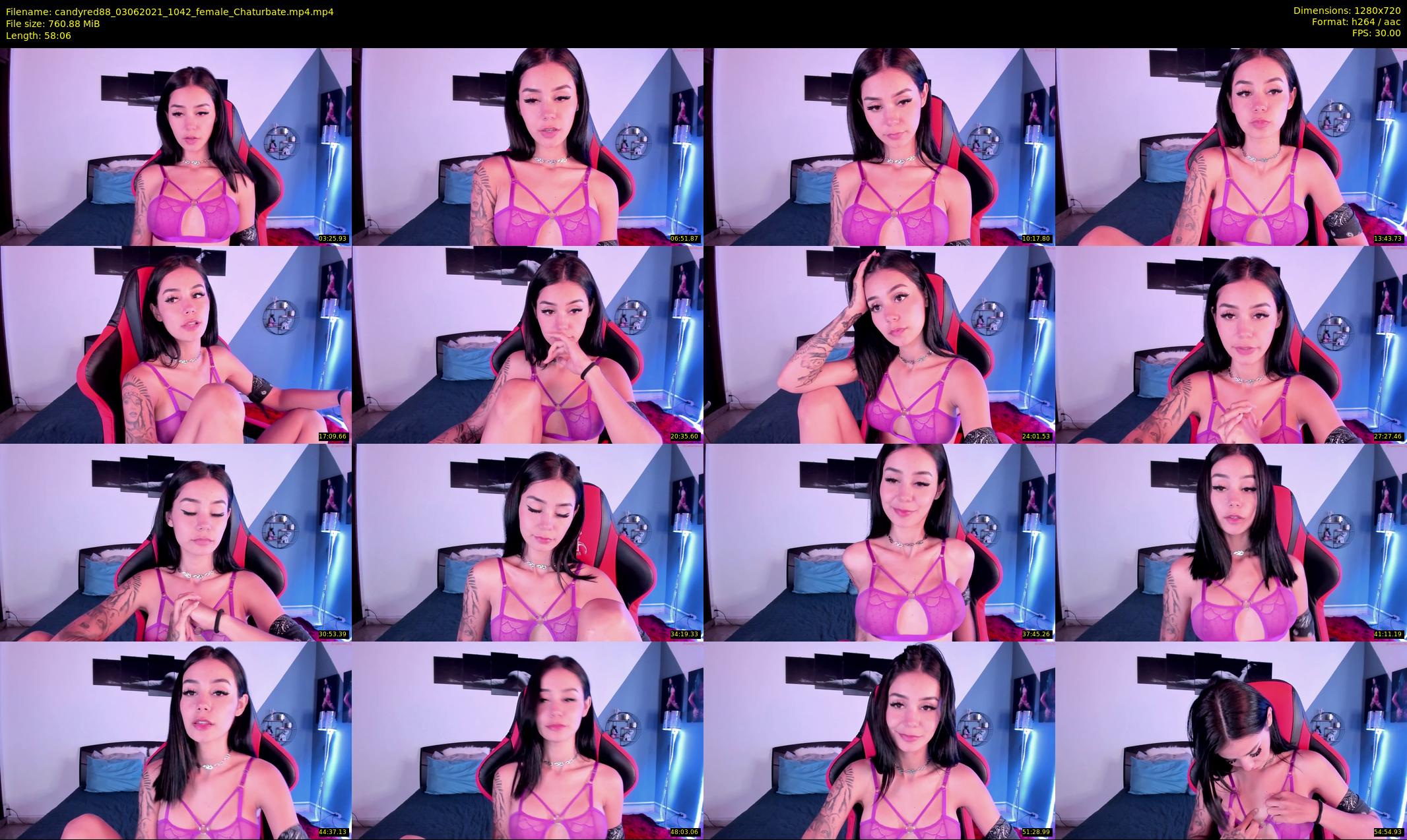 candyred88 — 59 minute Chaturbate female cam show recording, 720p, Jun 3, 2021