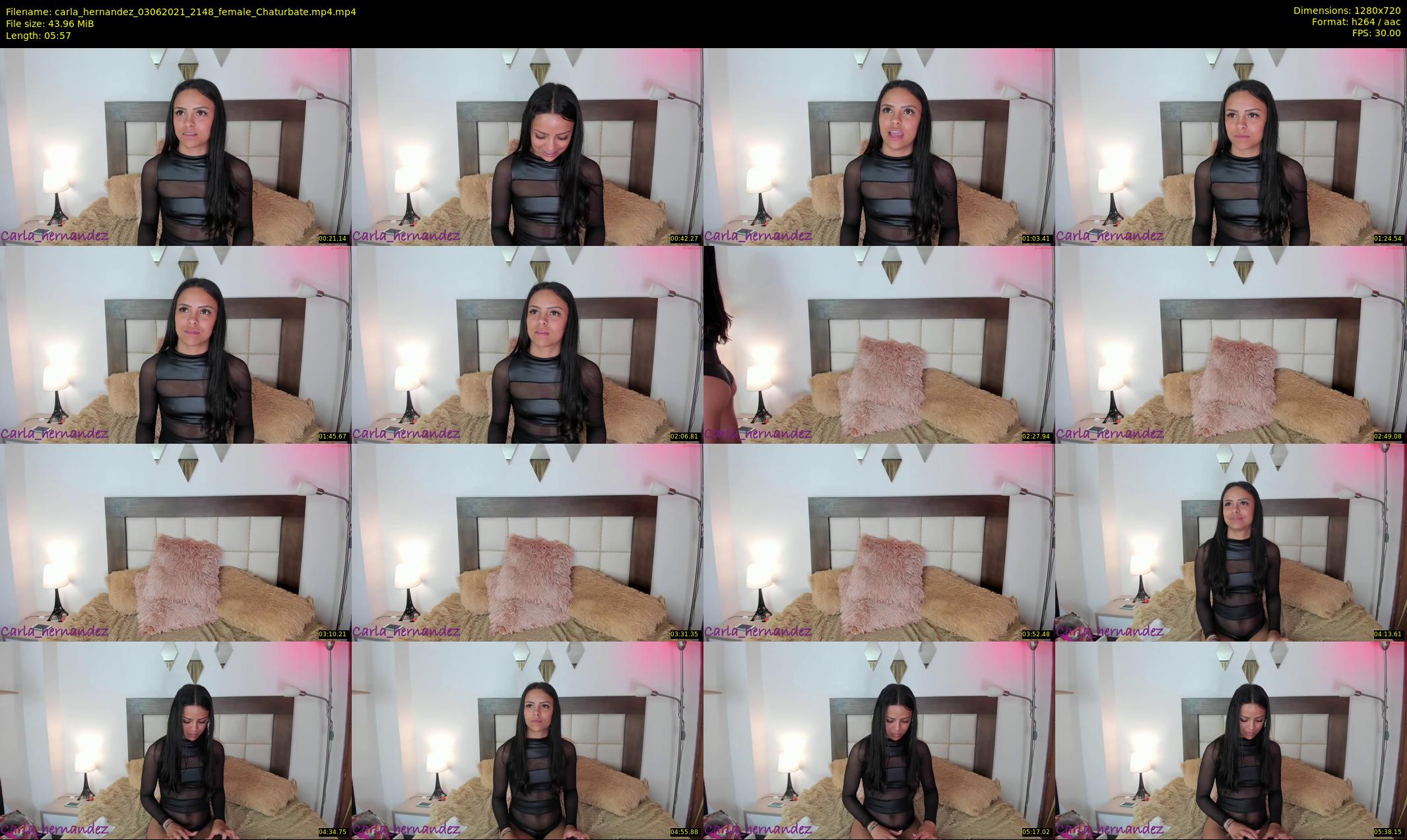 carla_hernandez — 6 minute Chaturbate female cam show recording, 720p, Jun 3, 2021