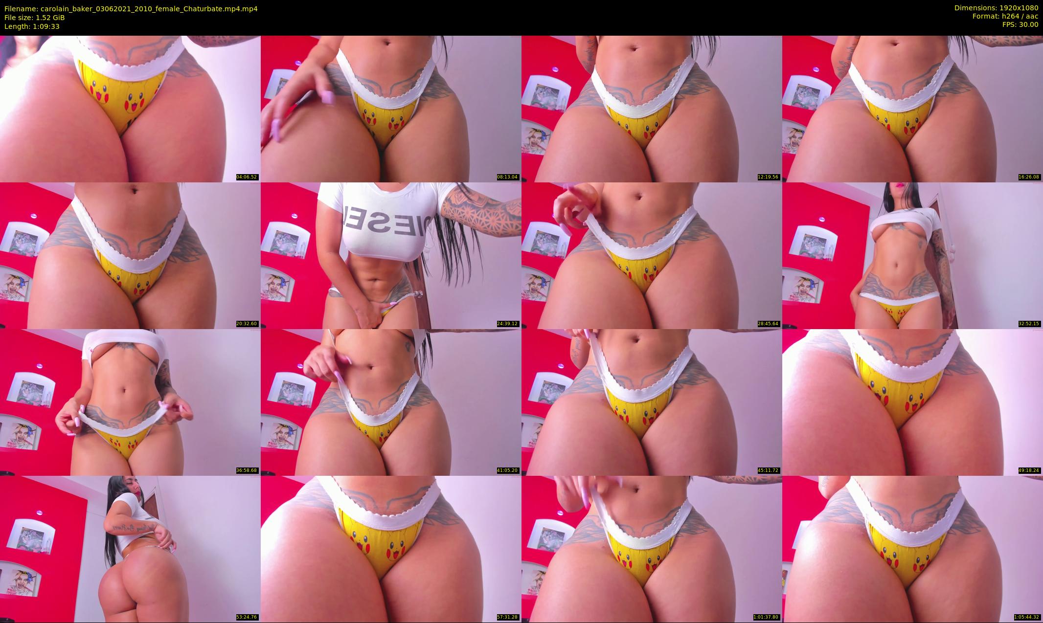 carolain_baker — 70 minute Chaturbate female cam show recording, 1080p, Jun 3, 2021