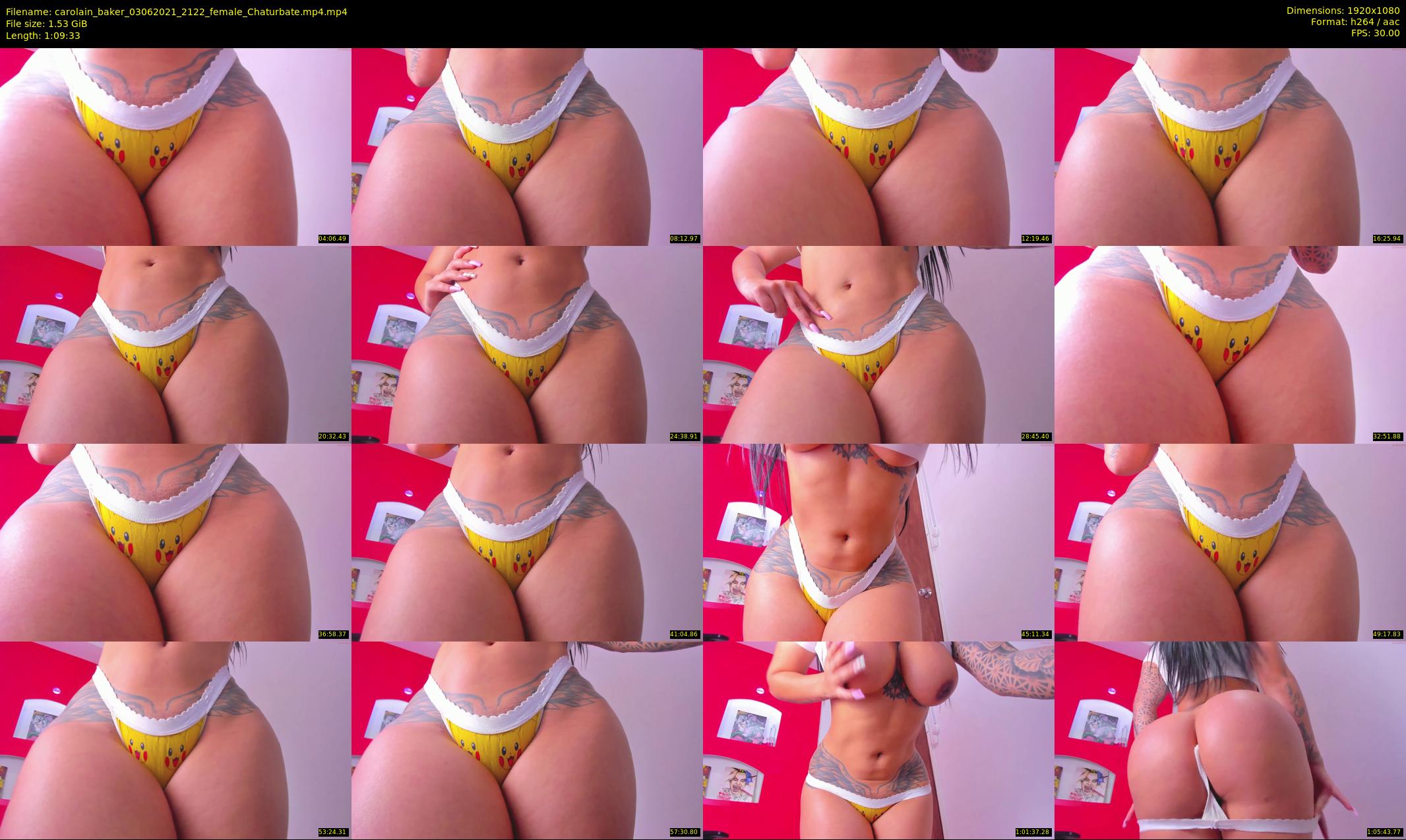 carolain_baker — 70 minute Chaturbate female cam show recording, 1080p, Jun 3, 2021