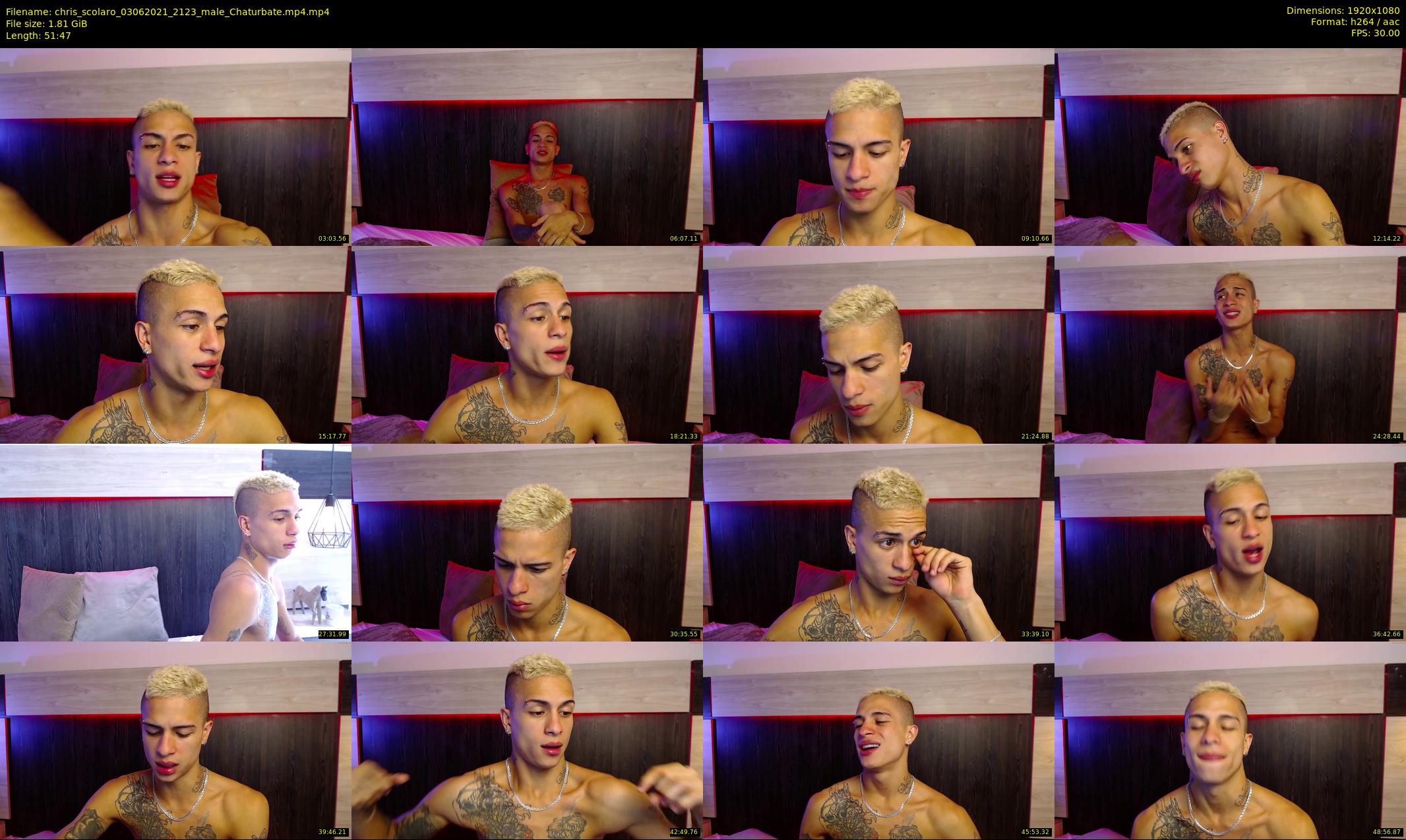 chris_scolaro — 52 minute Chaturbate male cam show recording, 1080p, Jun 3, 2021