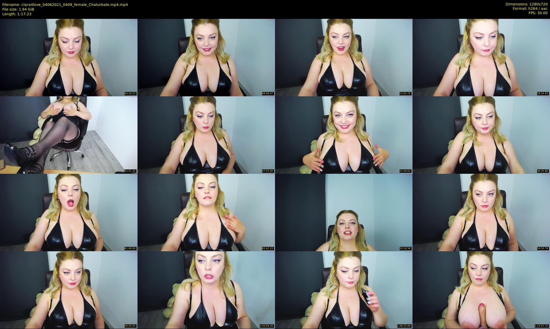 clara4love — 78 minute Chaturbate female cam show recording, 720p, Jun 4, 2021